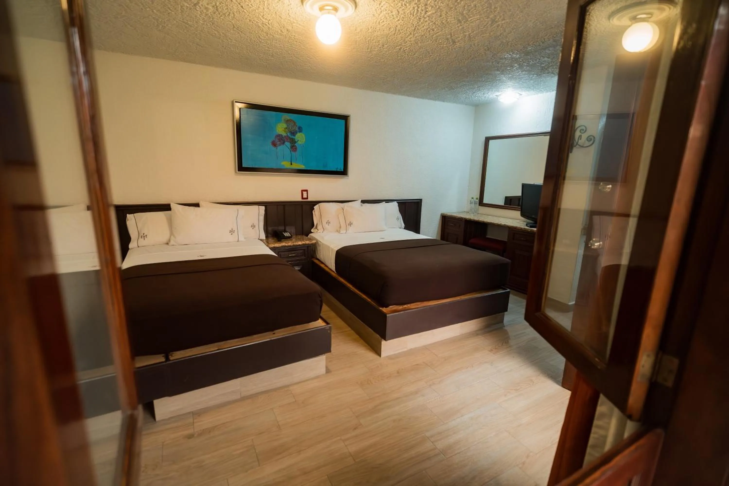 Bed in Hotel Don Quijote Plaza - Guadalajara Centro Historico