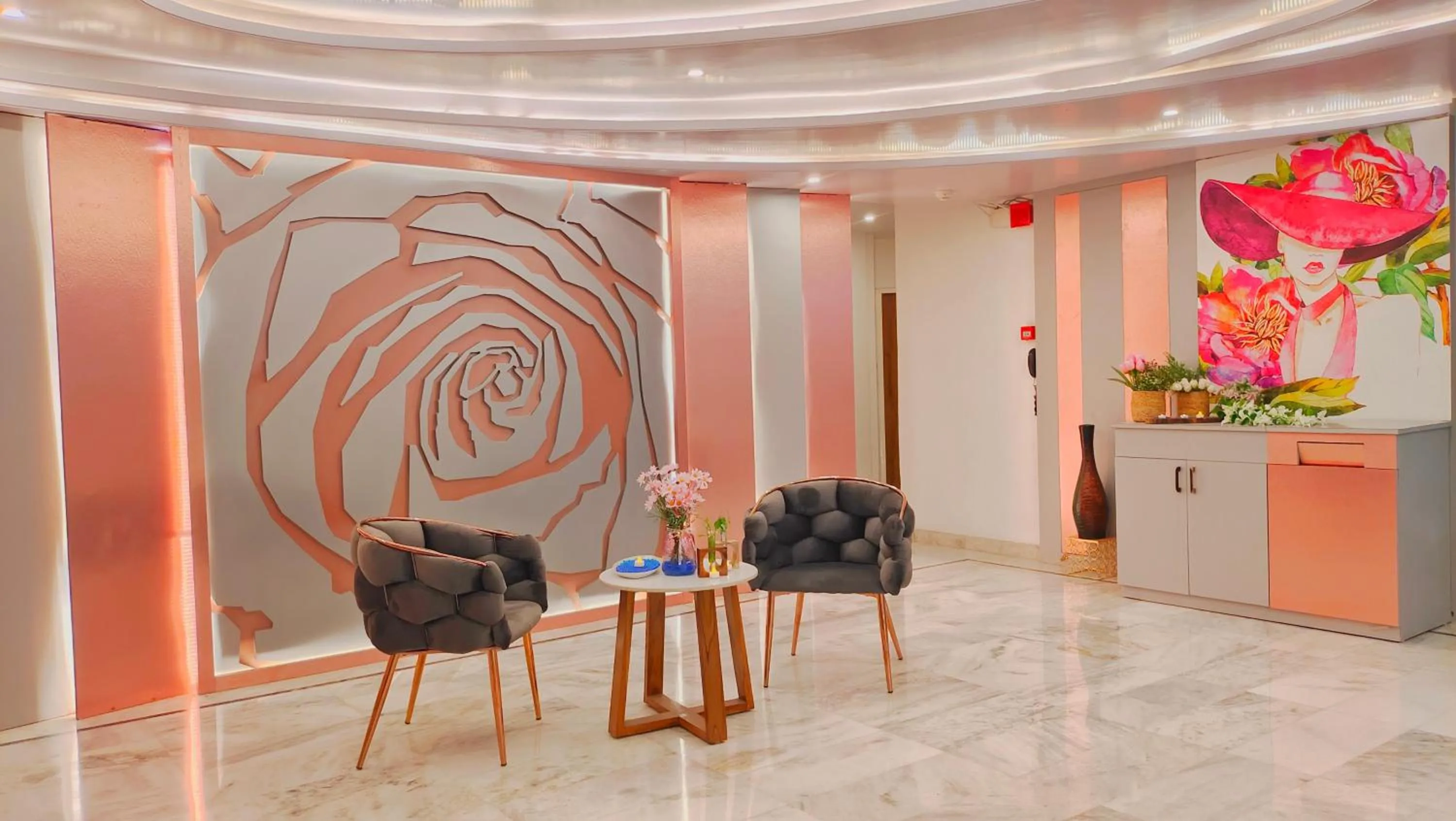 Seating area in Sarang Palace - A Luxury Boutique Hotel