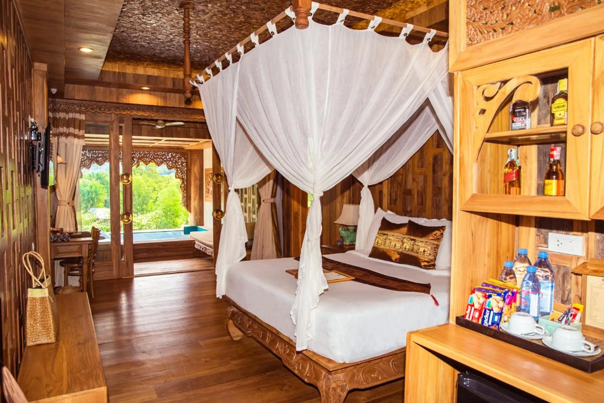 Bed in Santhiya Koh Chang Resort