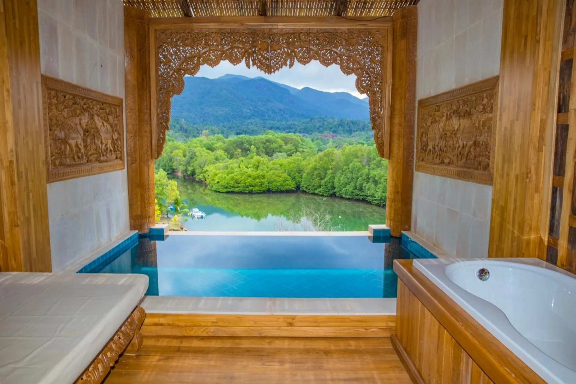 Pool view in Santhiya Koh Chang Resort
