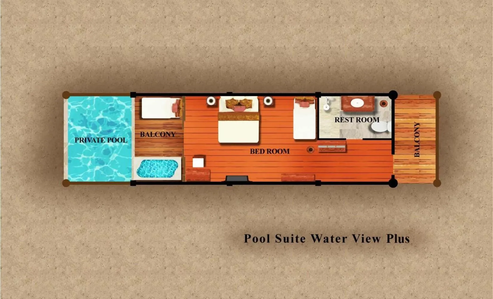 Floor plan in Santhiya Koh Chang Resort