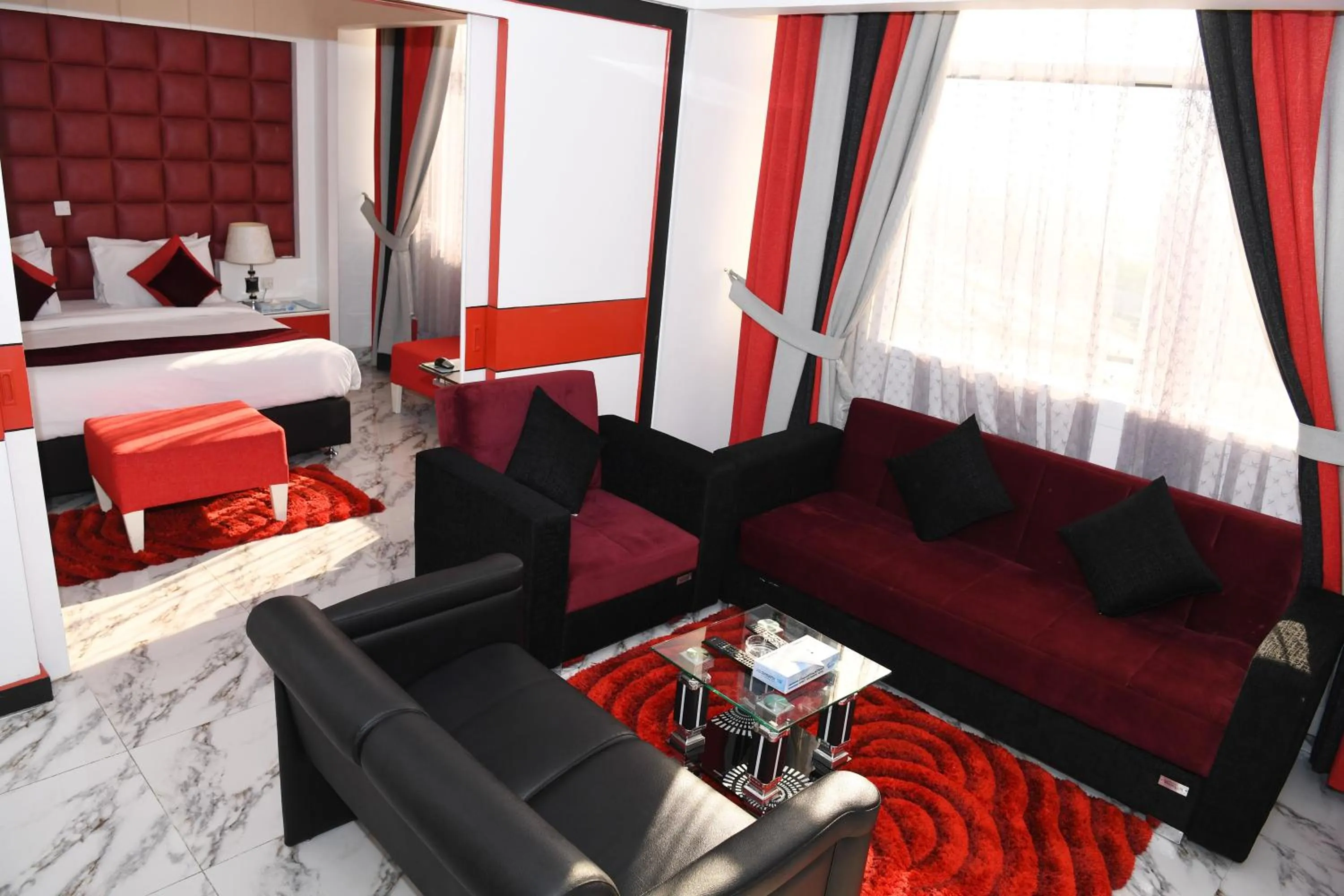 Bed in Kuwait Continental Hotel