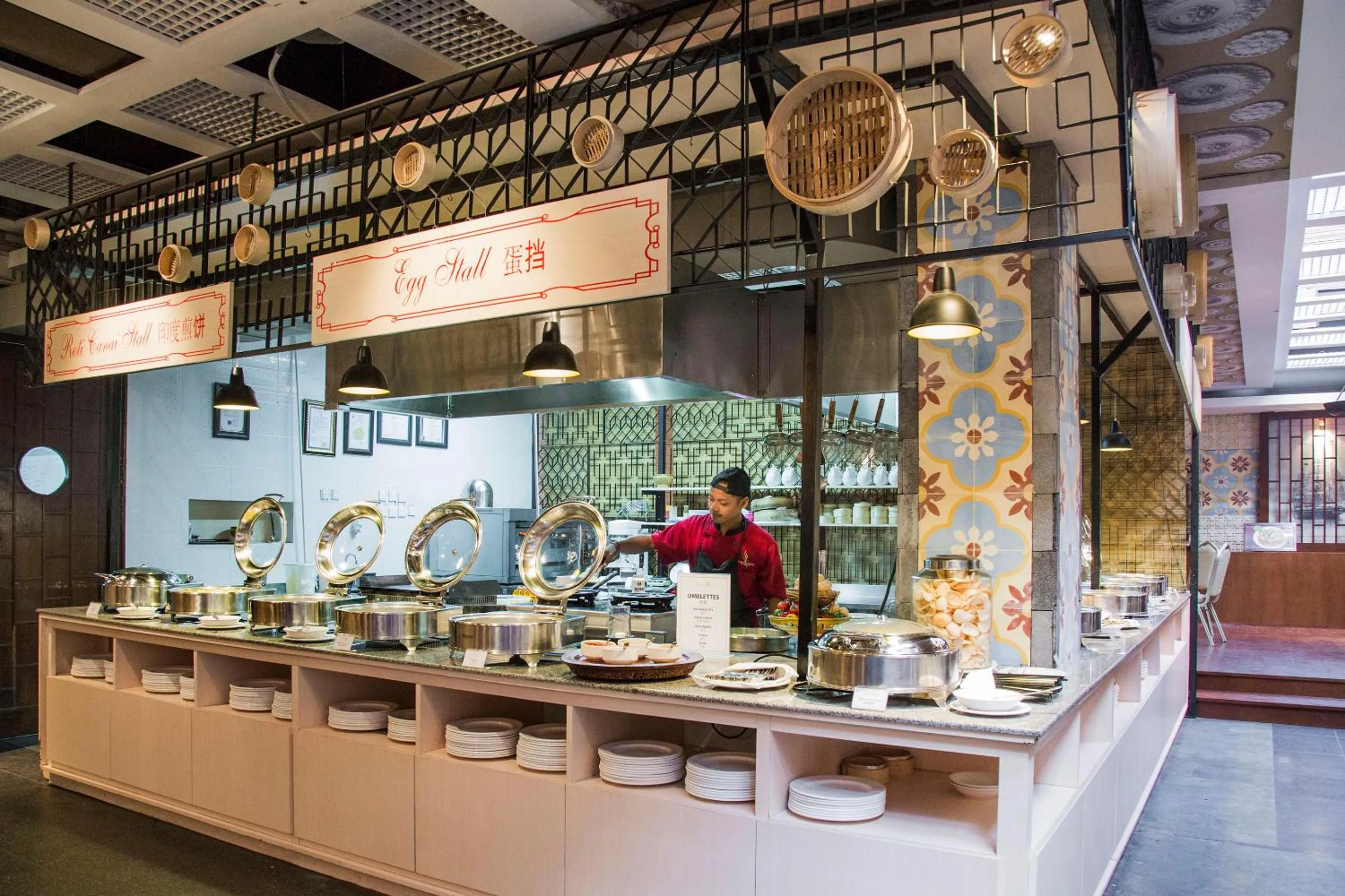 Asian breakfast in Le Grande Bali