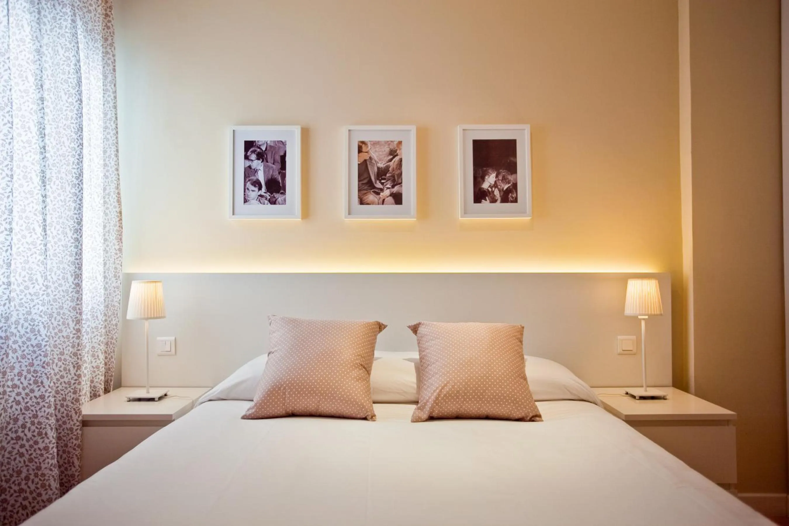 Spring, Bed in Apartment in the Centre