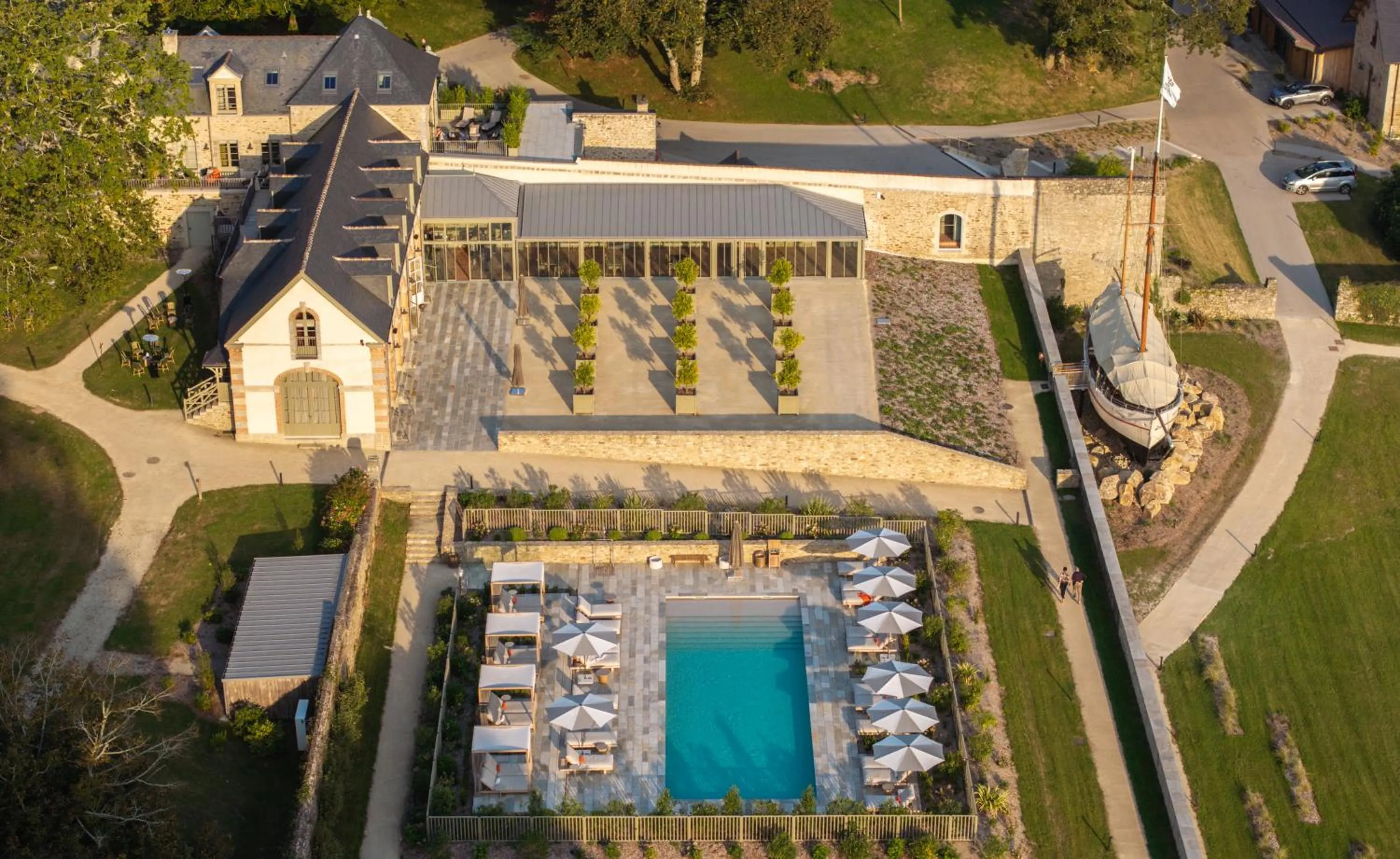 Bird's eye view in Domaine de Locguénolé & Spa - Relais & Chateaux