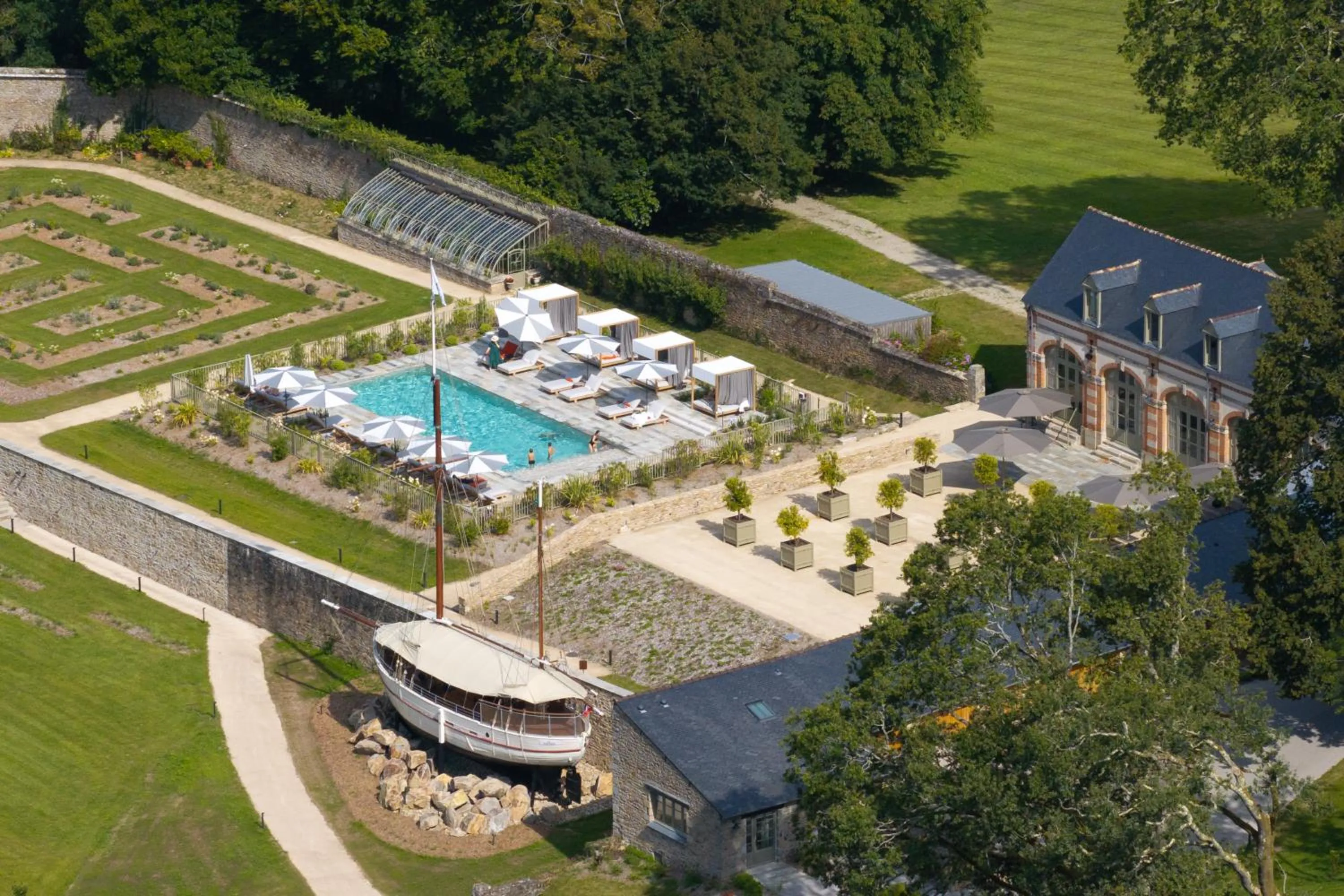 Bird's eye view in Domaine de Locguénolé & Spa - Relais & Chateaux