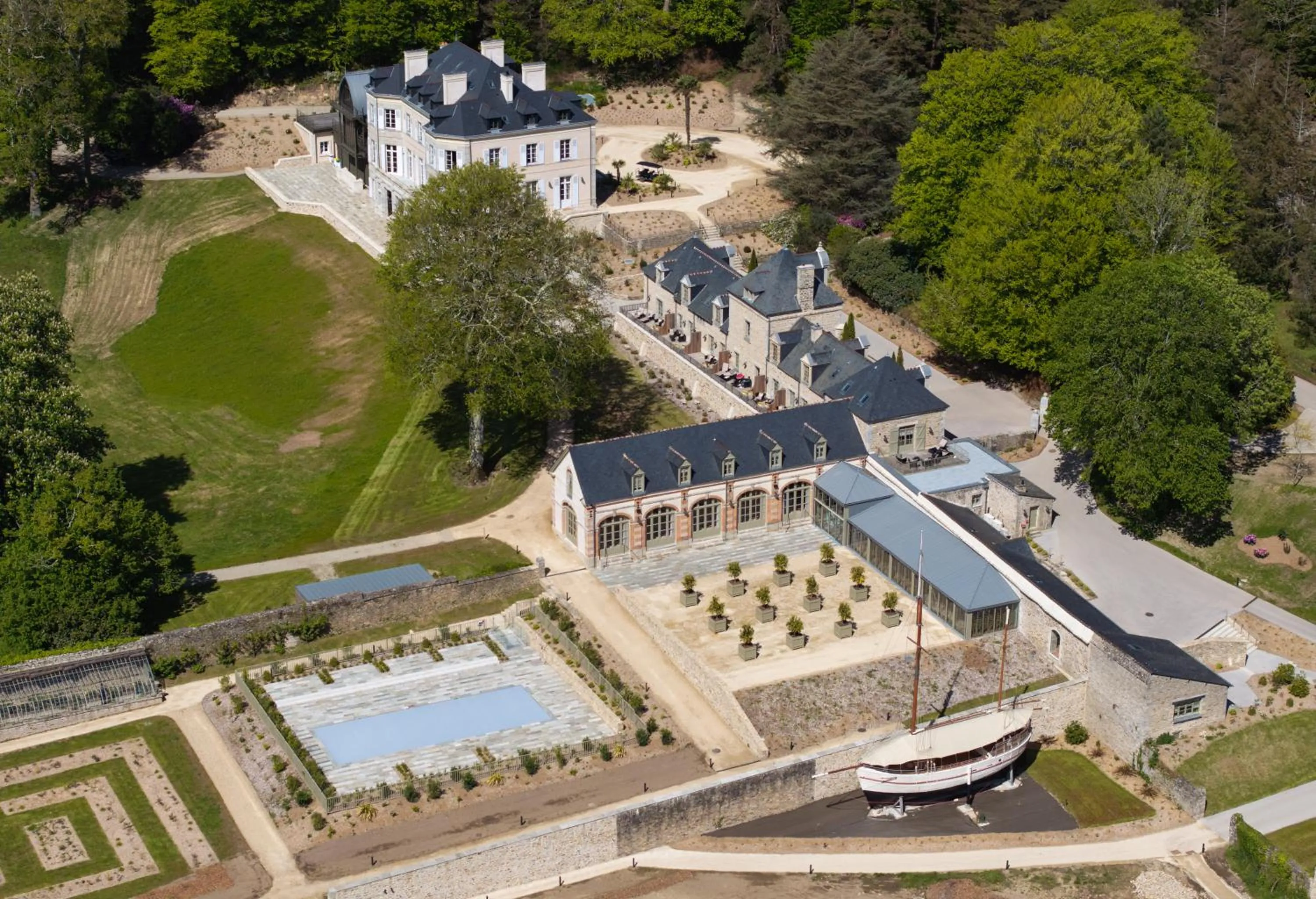 Bird's eye view in Domaine de Locguénolé & Spa - Relais & Chateaux