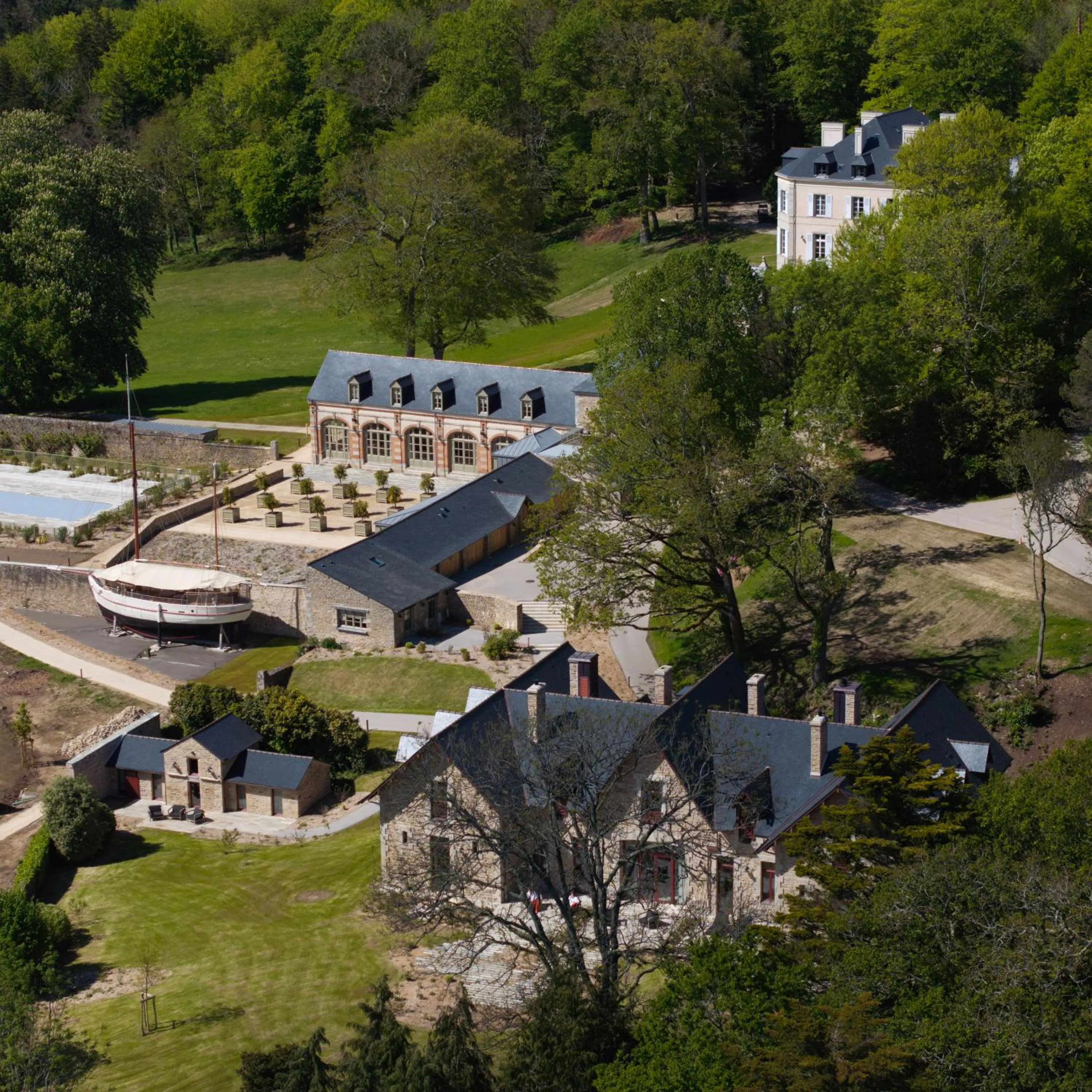 Bird's eye view in Domaine de Locguénolé & Spa - Relais & Chateaux