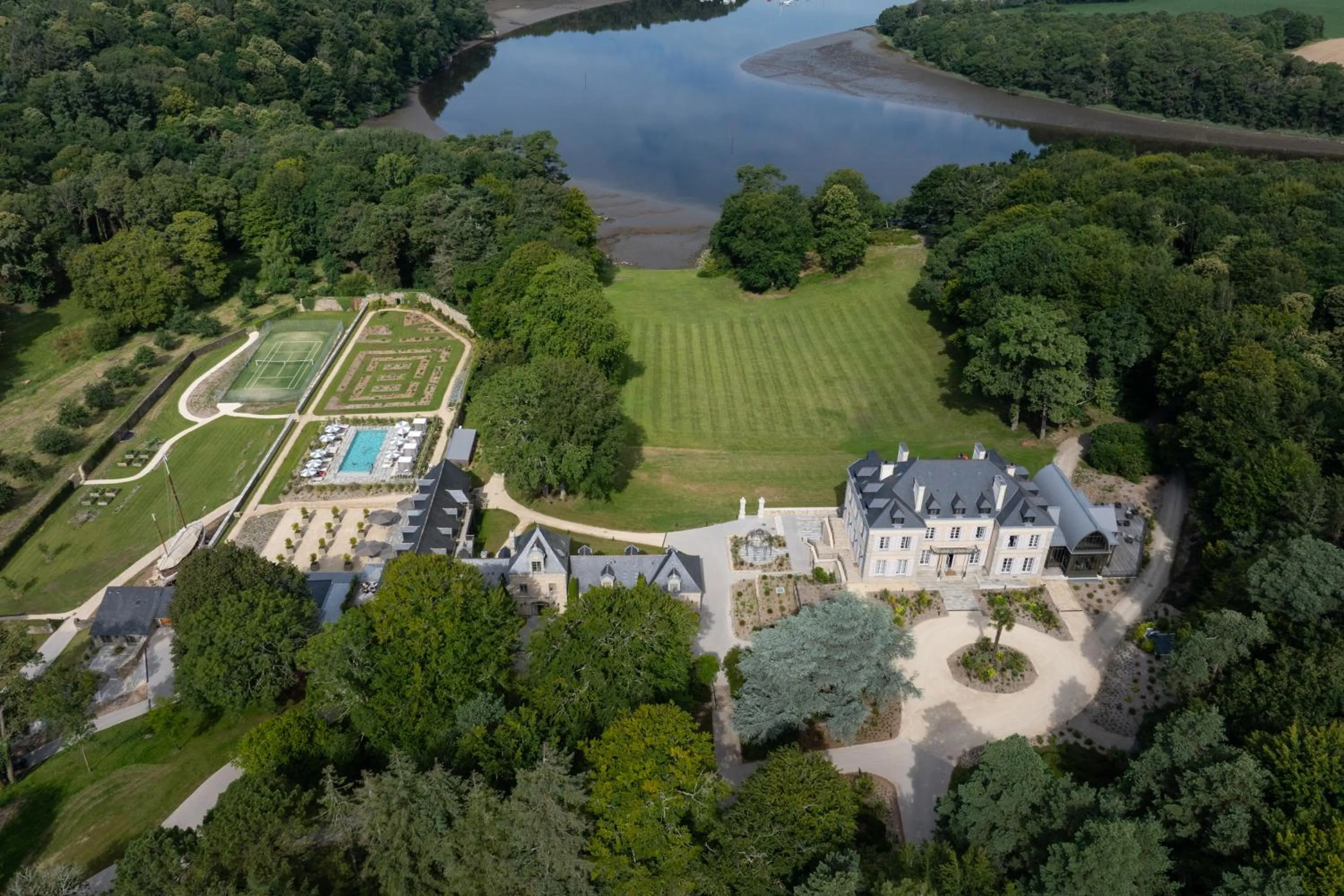 Bird's eye view in Domaine de Locguénolé & Spa - Relais & Chateaux