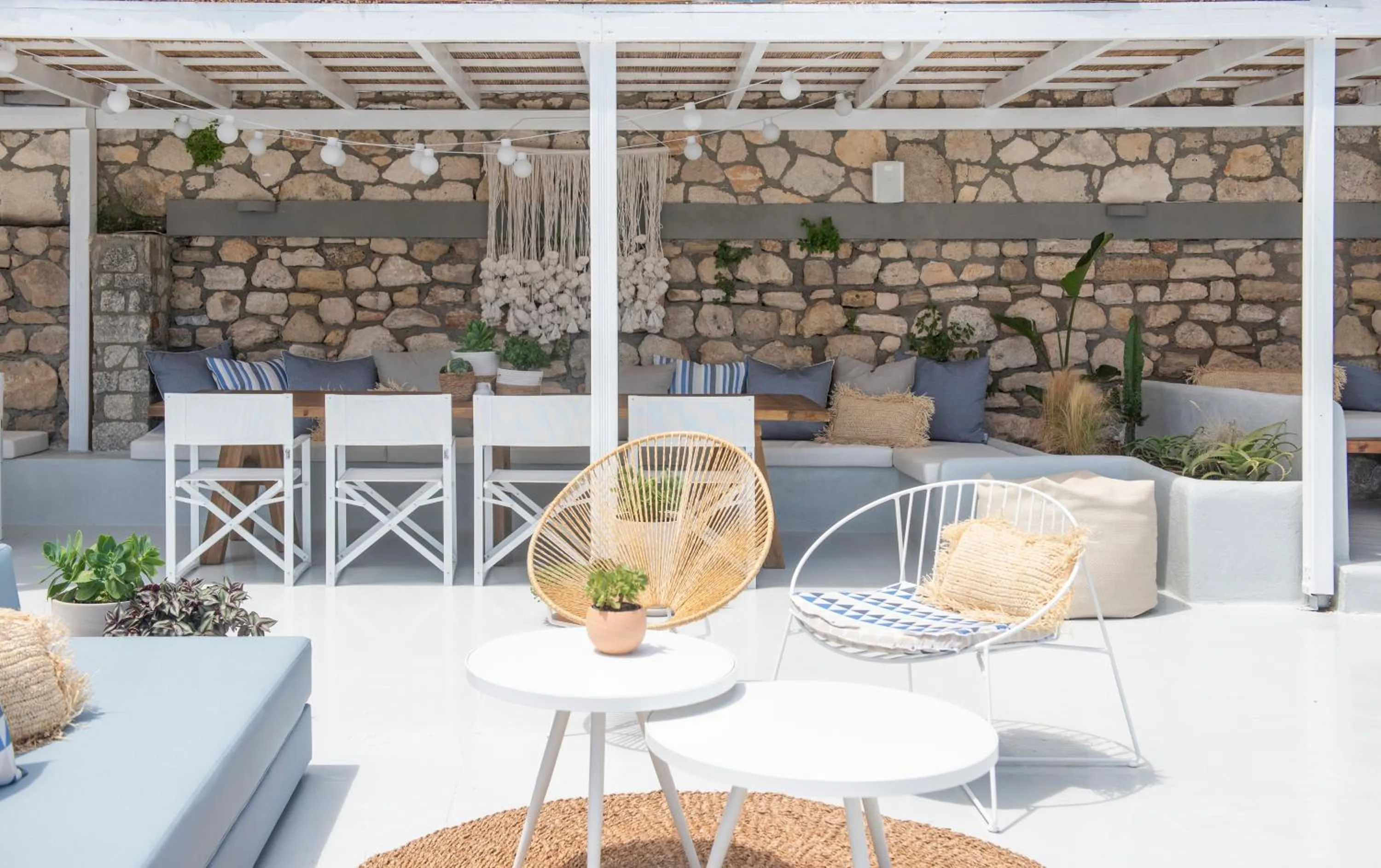 Patio in White Suites Resort- Adults Only Hotel