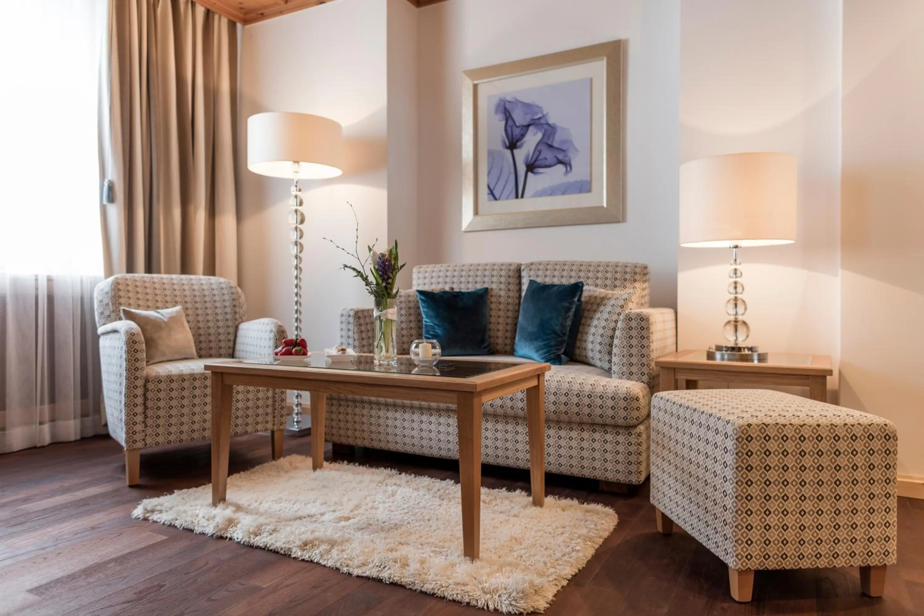 Living room in Hotel Walther - Relais & Châteaux