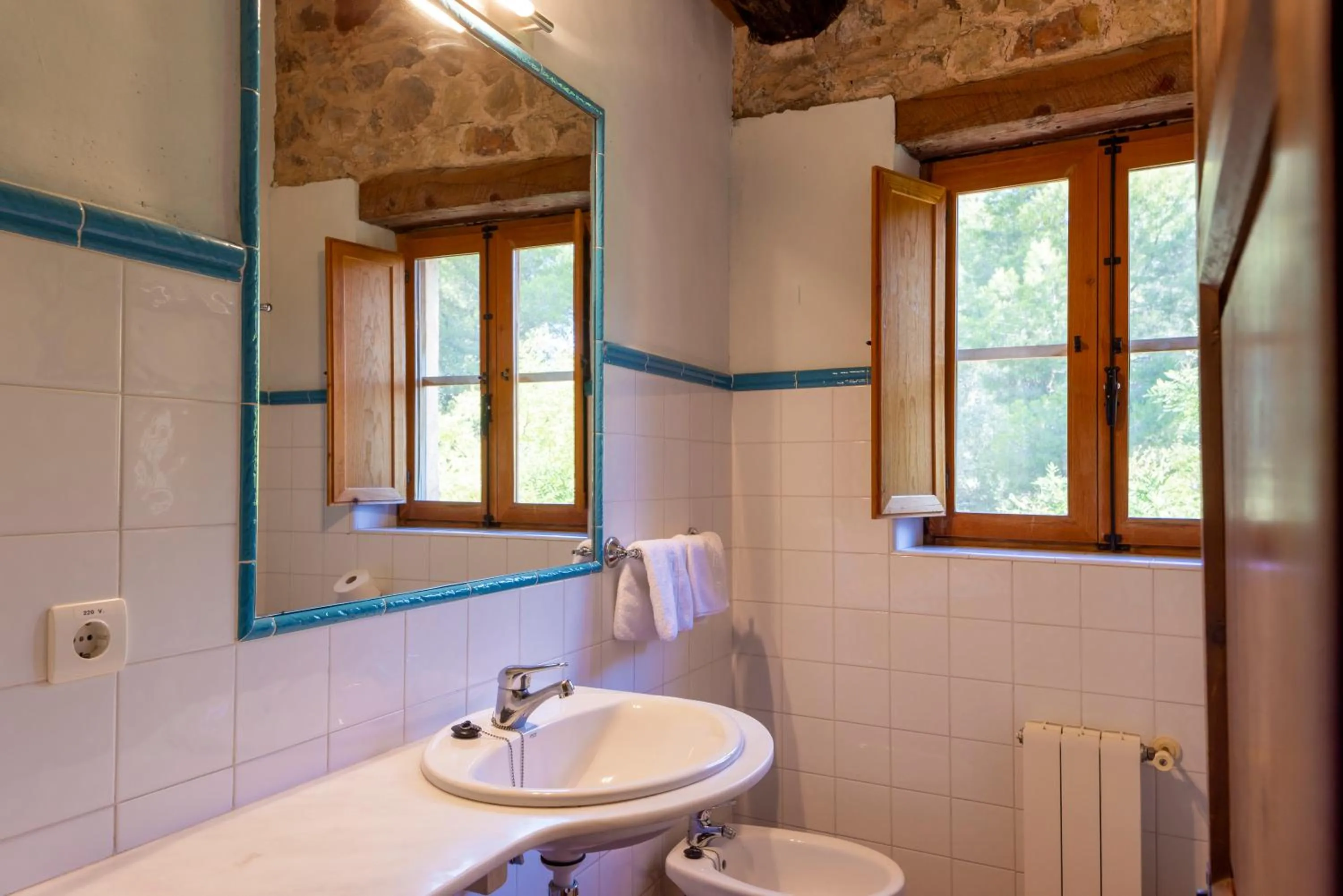 Toilet in Hotel Rural Mas Fontanelles