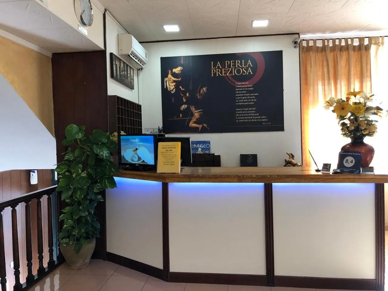 Lobby or reception in Hotel La Perla Preziosa