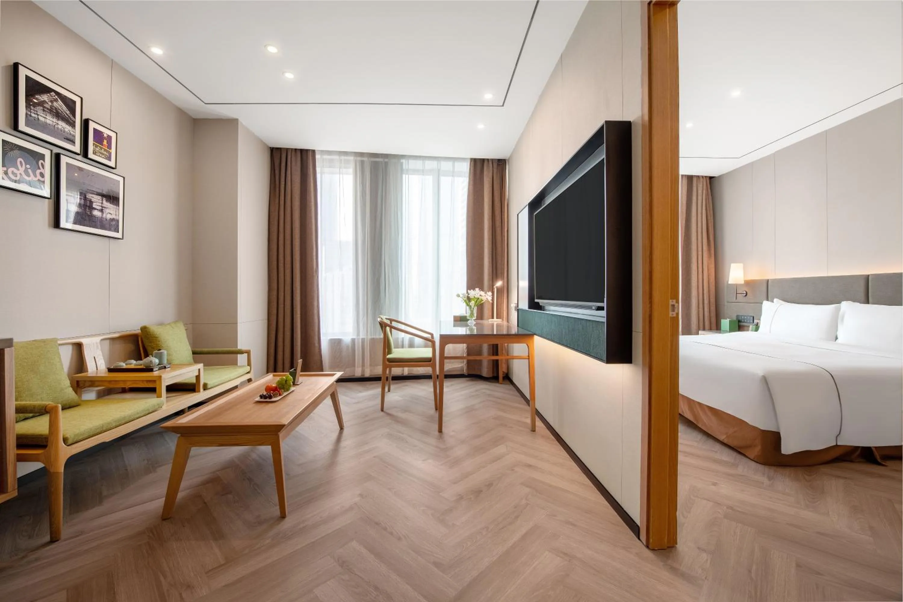 Bed in H' Elite Hotel