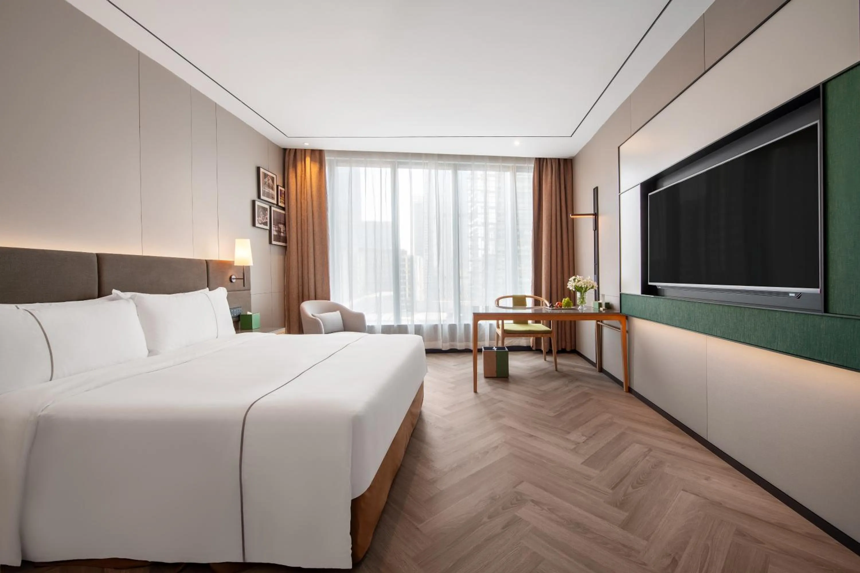 Bed in H' Elite Hotel