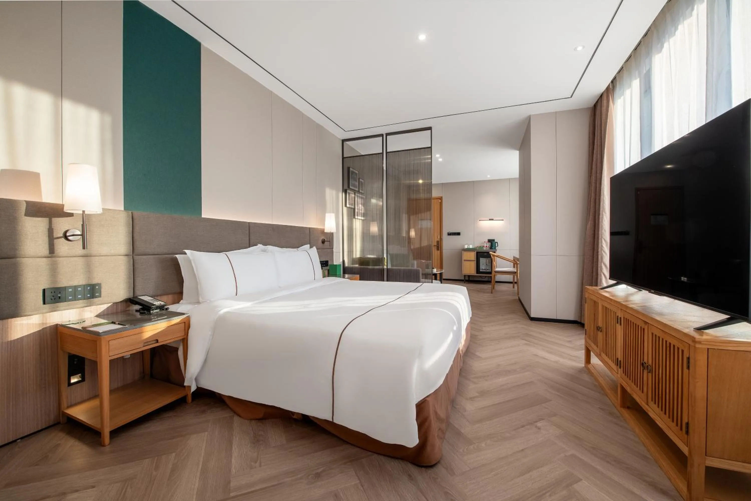 Bed in H' Elite Hotel