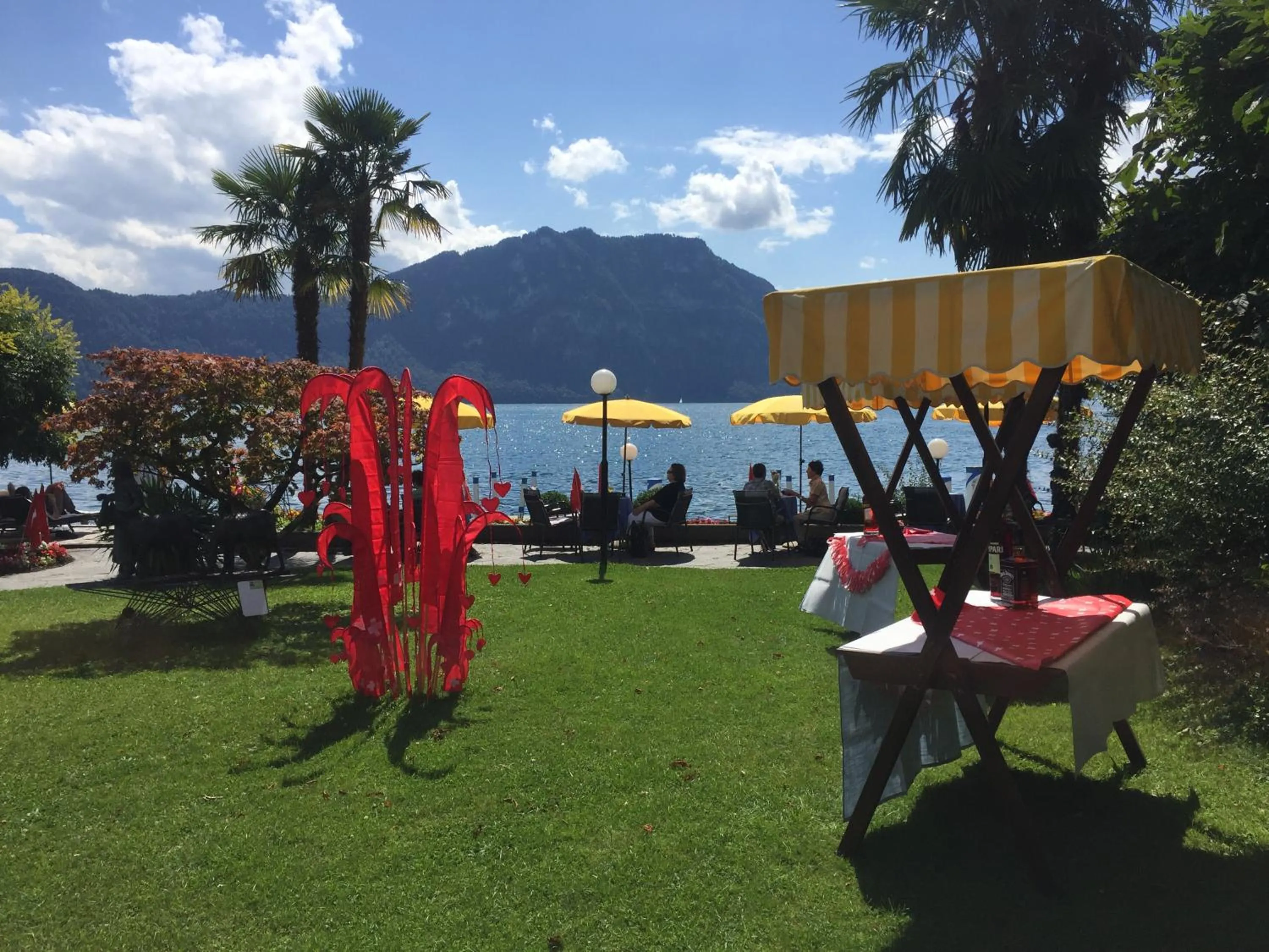 Garden in Hotel Beau Rivage Weggis