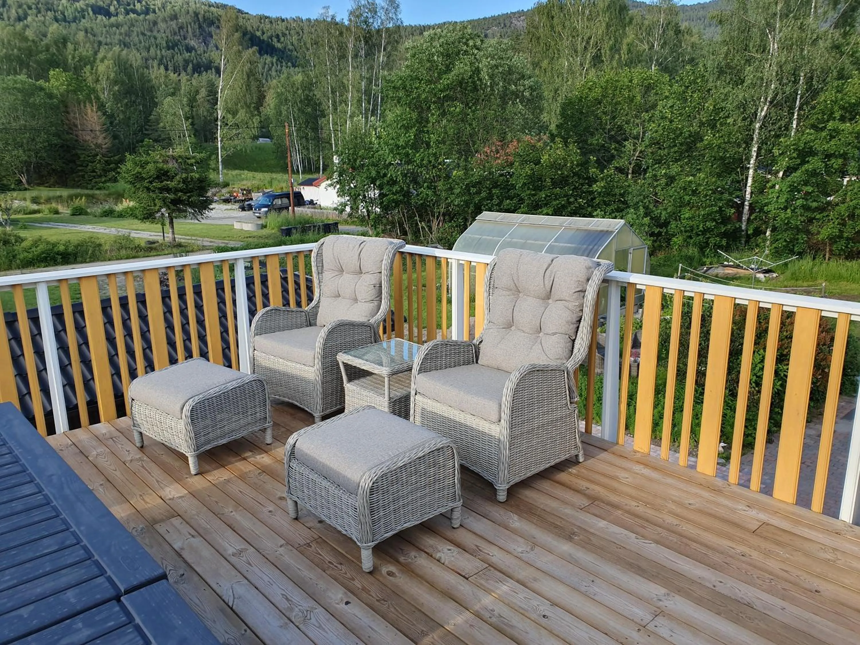 Balcony/Terrace in Solheim Overnatting