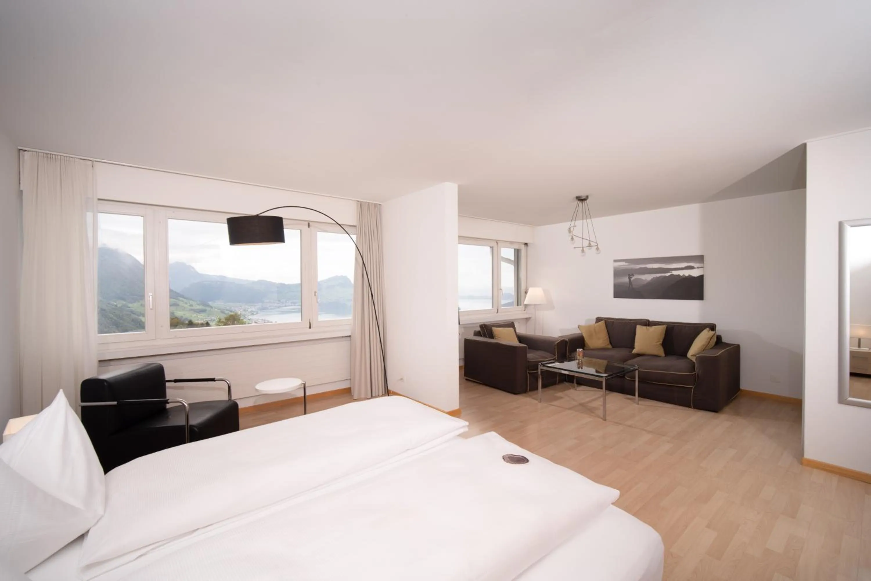 Bedroom, Bed in Seeblick Höhenhotel