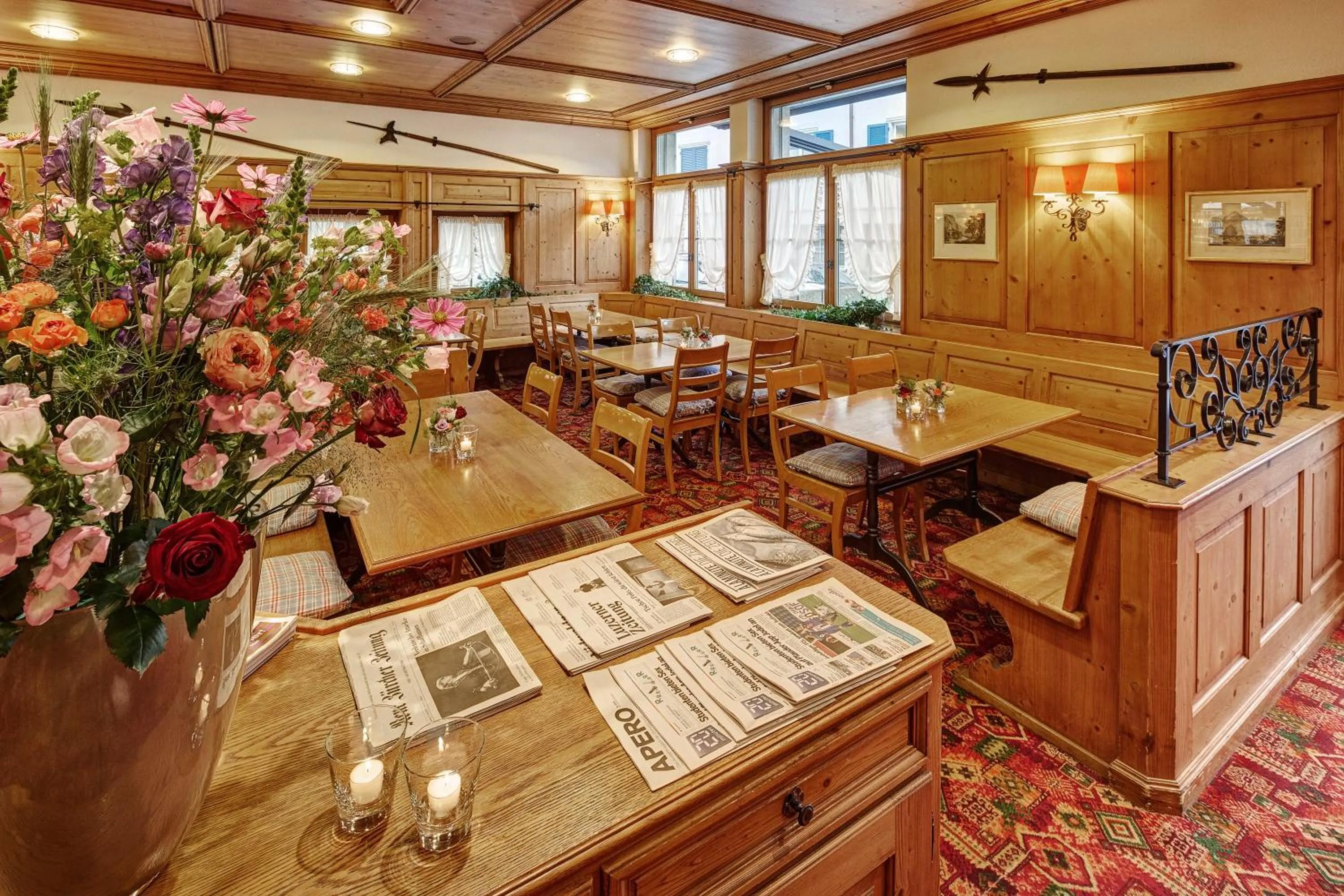 Living room in Seehotel Winkelried