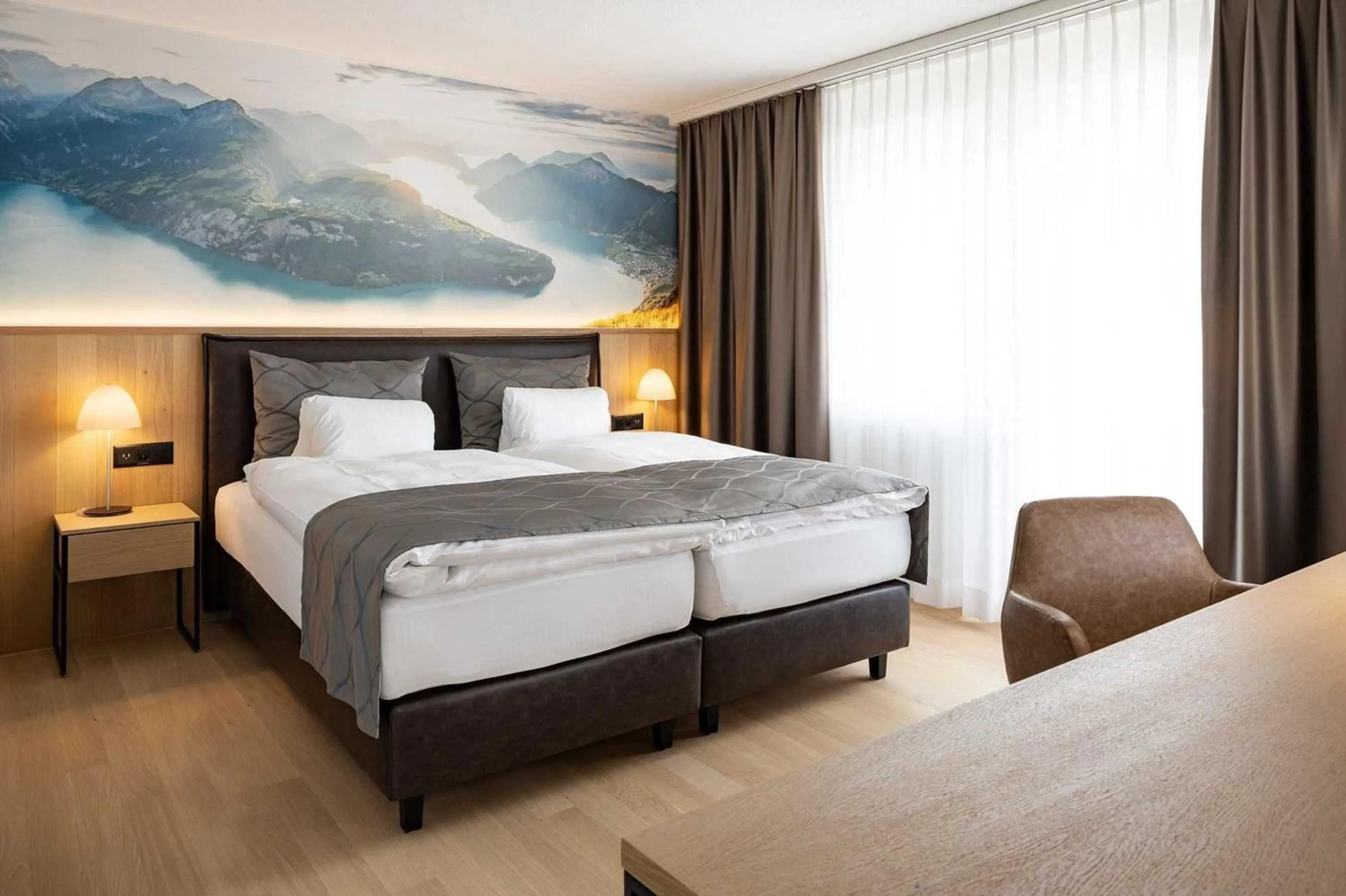 Bed in Seehotel Winkelried