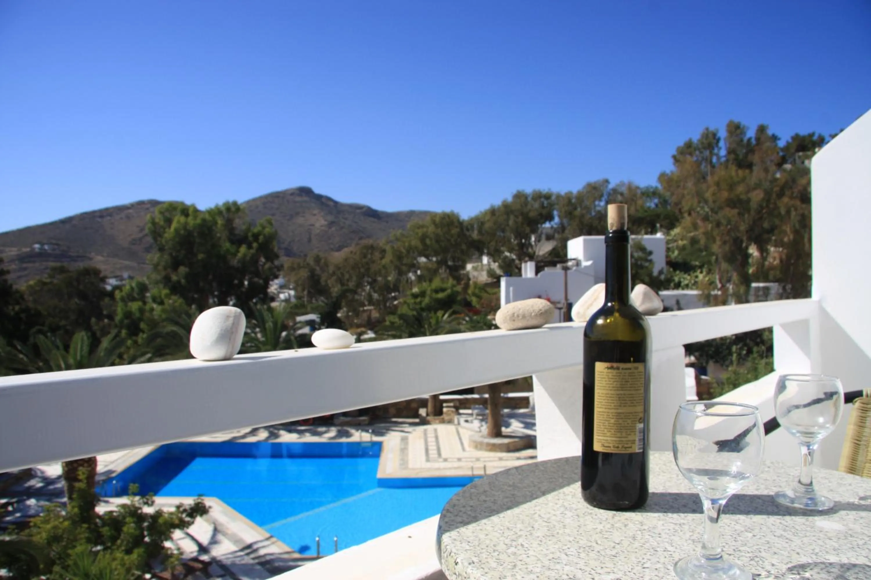 View (from property/room) in Armadoros Hotel / Ios Backpackers