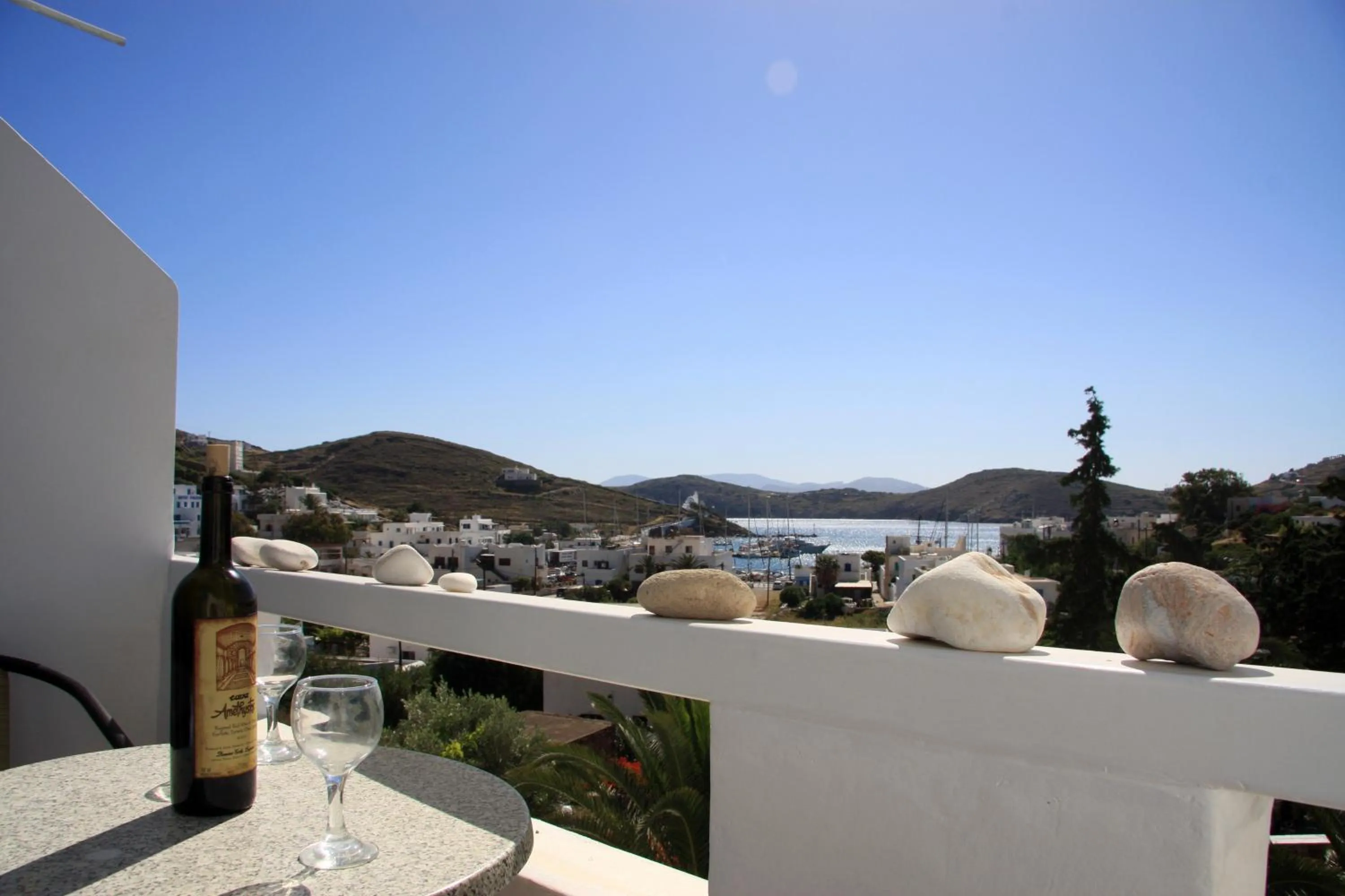 View (from property/room) in Armadoros Hotel / Ios Backpackers