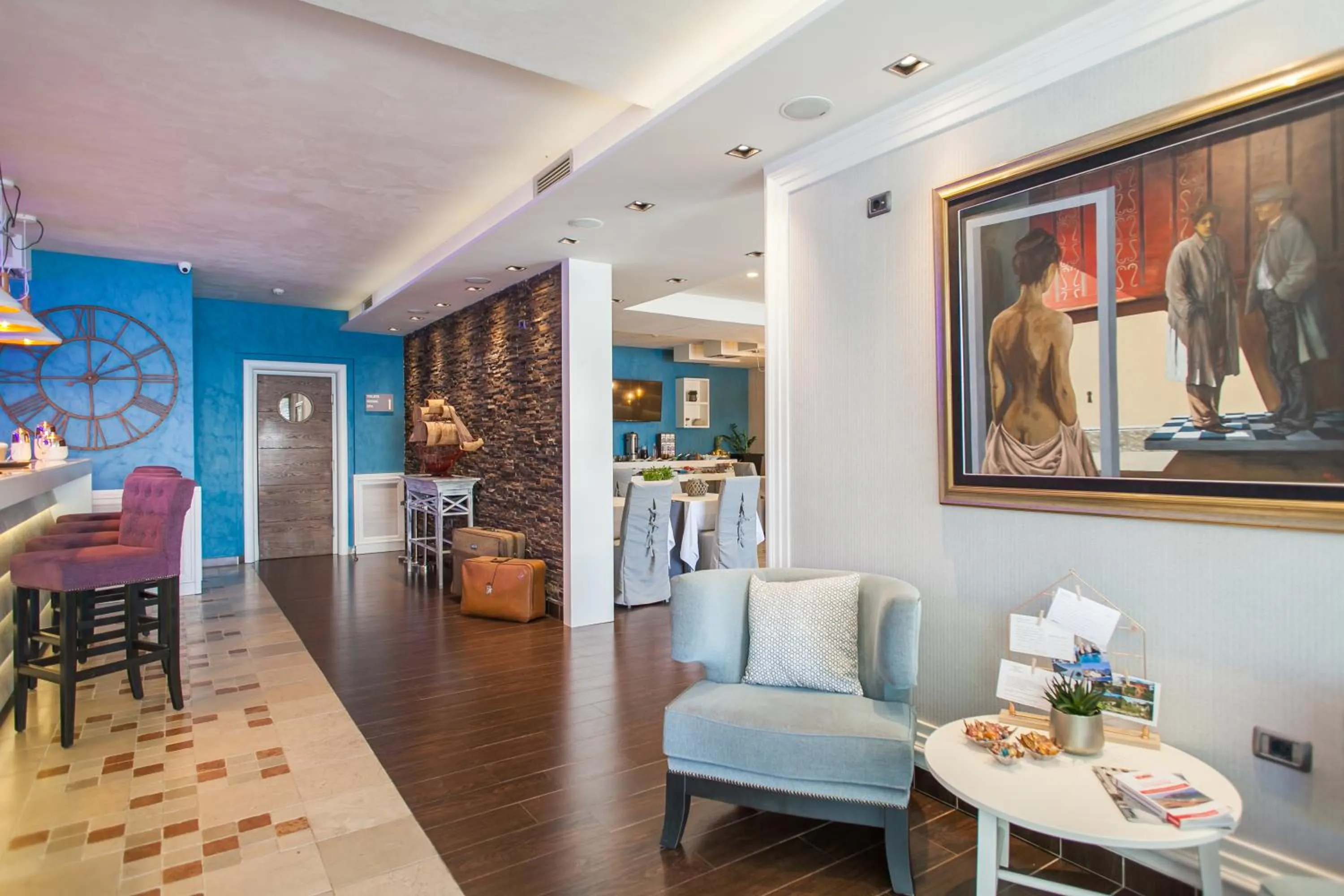 Lobby or reception in Hotel Casa del Mare - Amfora