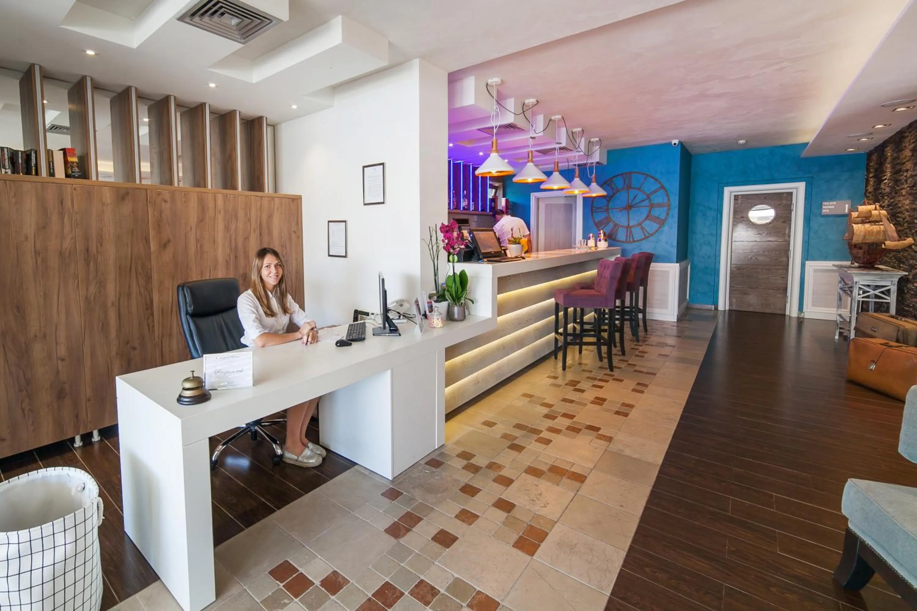 Lobby or reception in Hotel Casa del Mare - Amfora