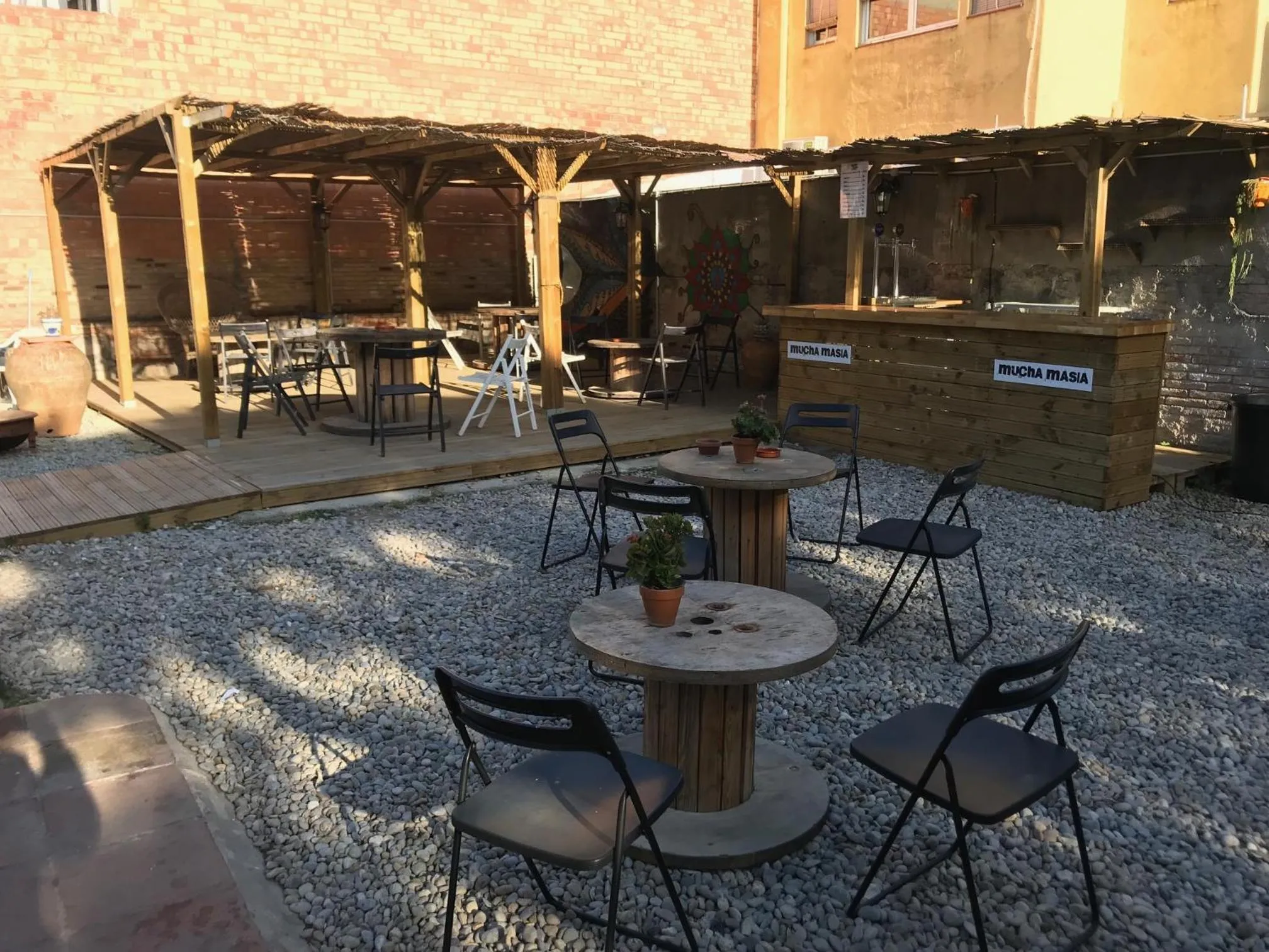 Patio in Mucha Masia Hostel Rural Urba