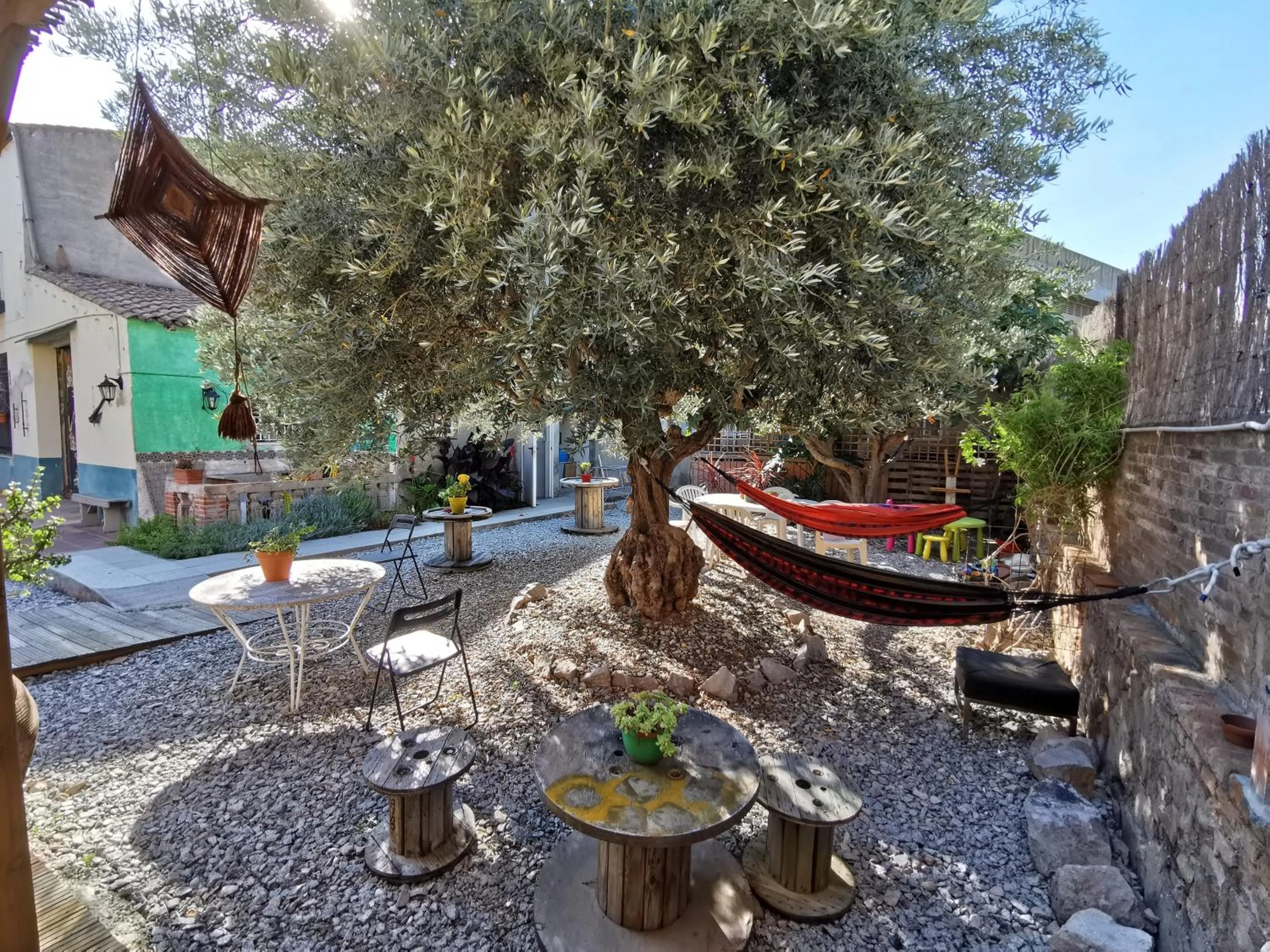 Patio in Mucha Masia Hostel Rural Urba