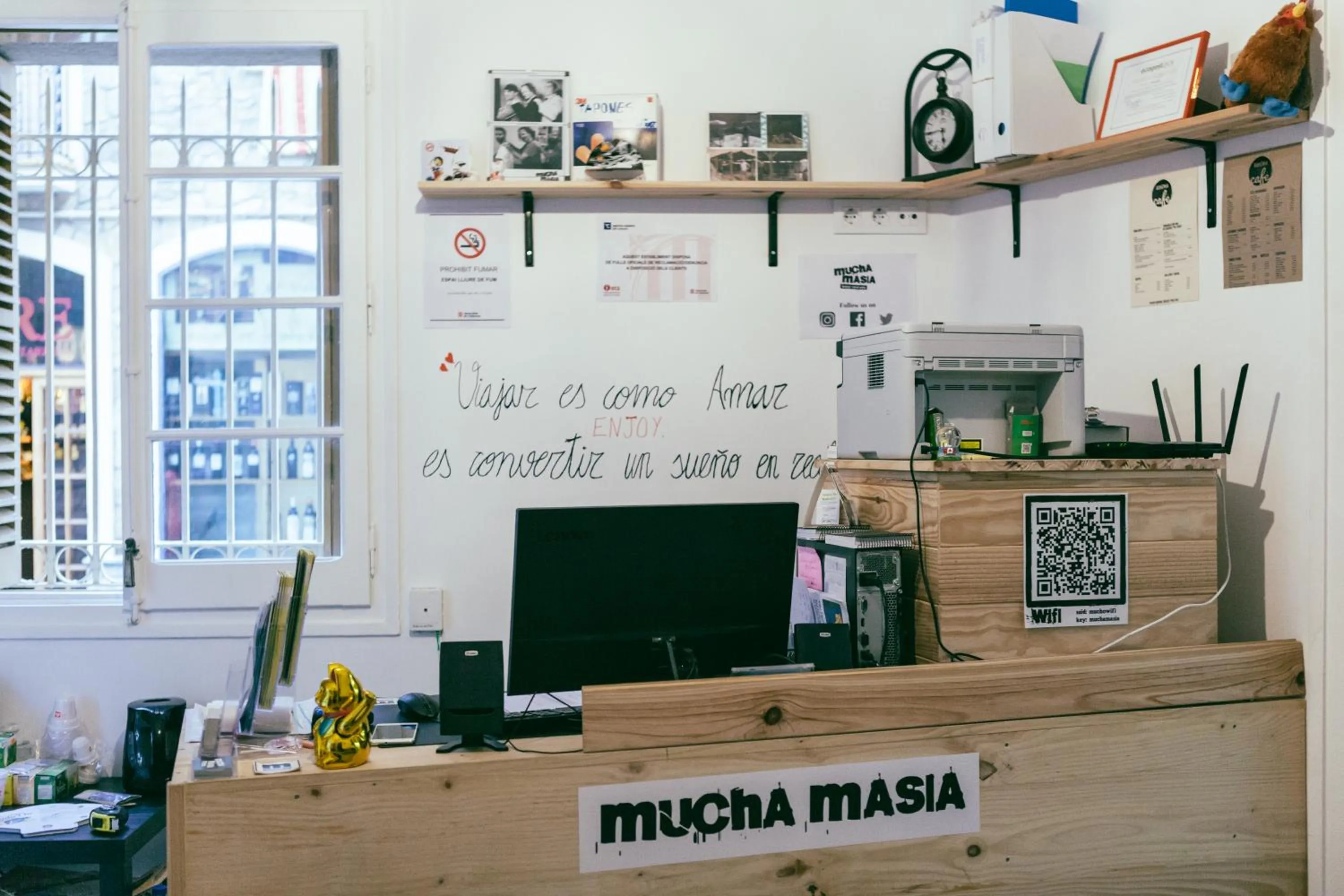 Lobby or reception in Mucha Masia Hostel Rural Urba