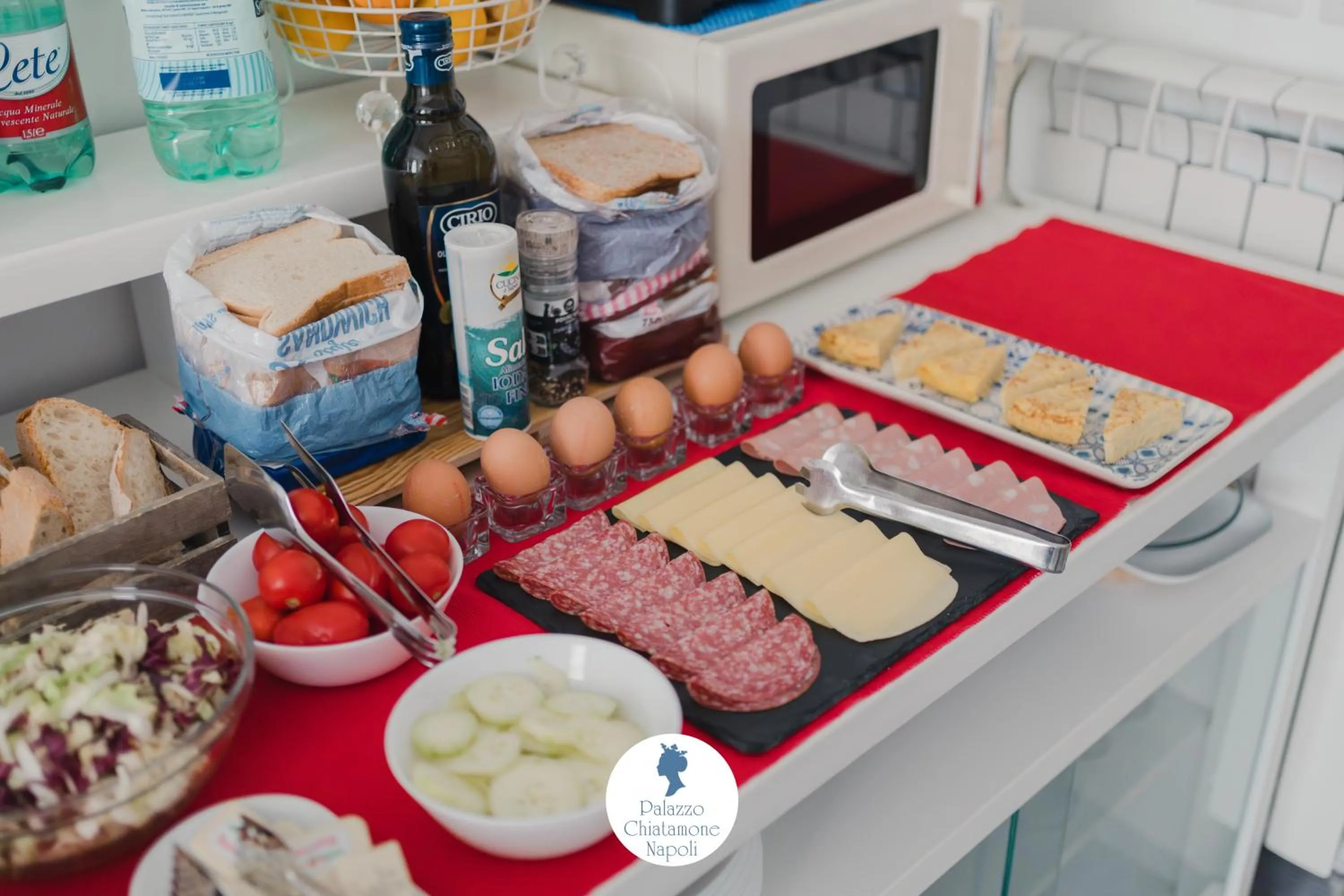 Food close-up in Palazzo Chiatamone