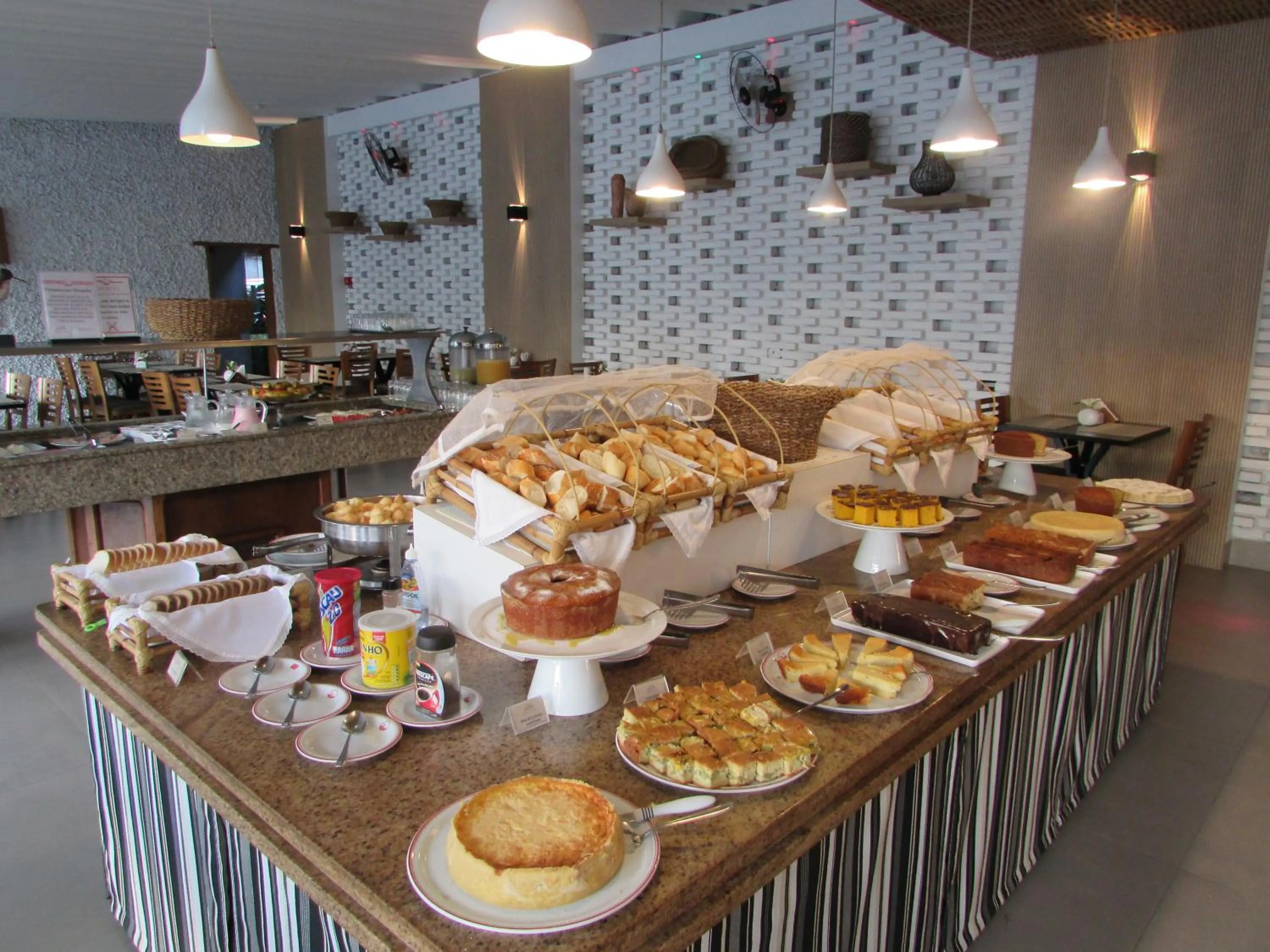 Buffet breakfast in Ubatuba Palace Hotel