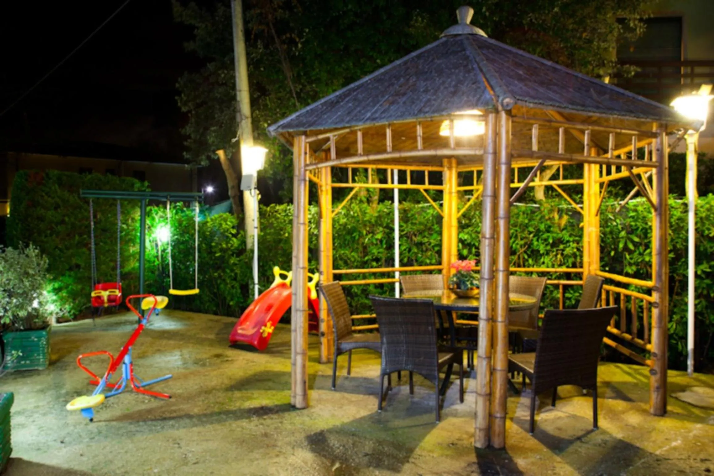 Children play ground in Hotel Il Cavaliere Nero