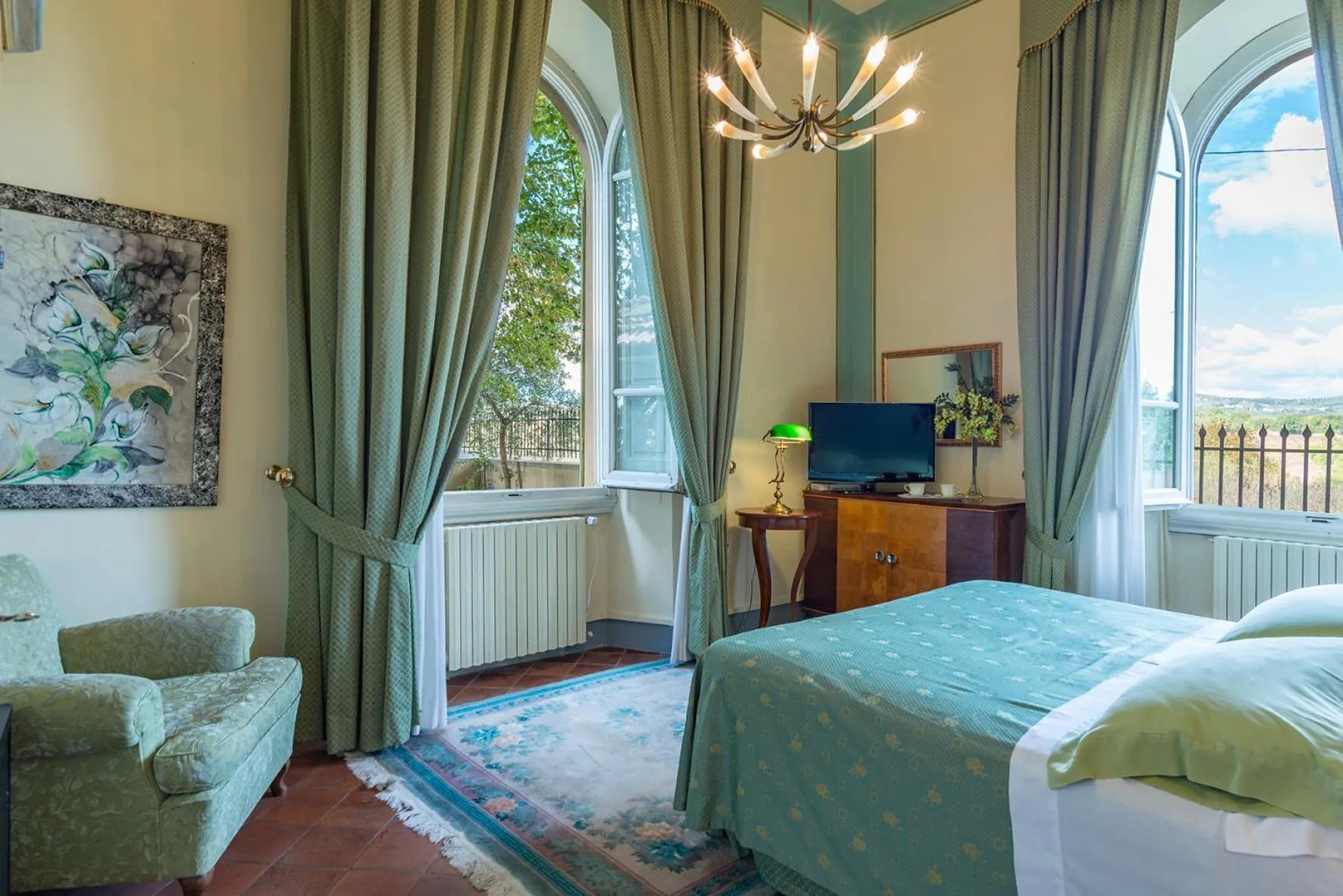 Bed in Relais Villa Al Vento