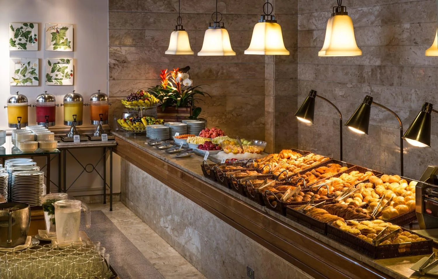 Buffet breakfast in Bourbon Thermas Eco Resort Cataratas do Iguacu