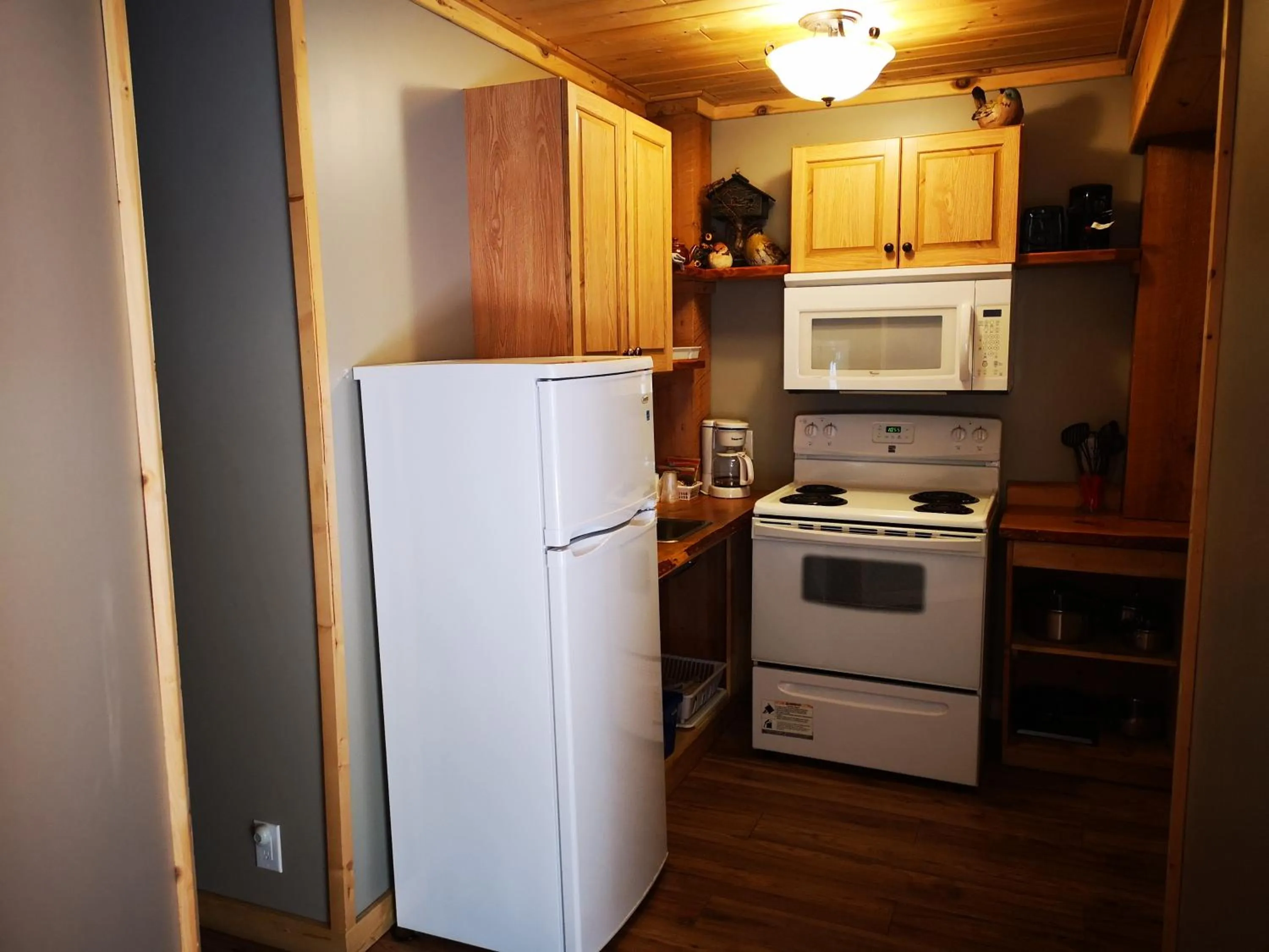 Kitchen or kitchenette in Overlook Inn & Cabins