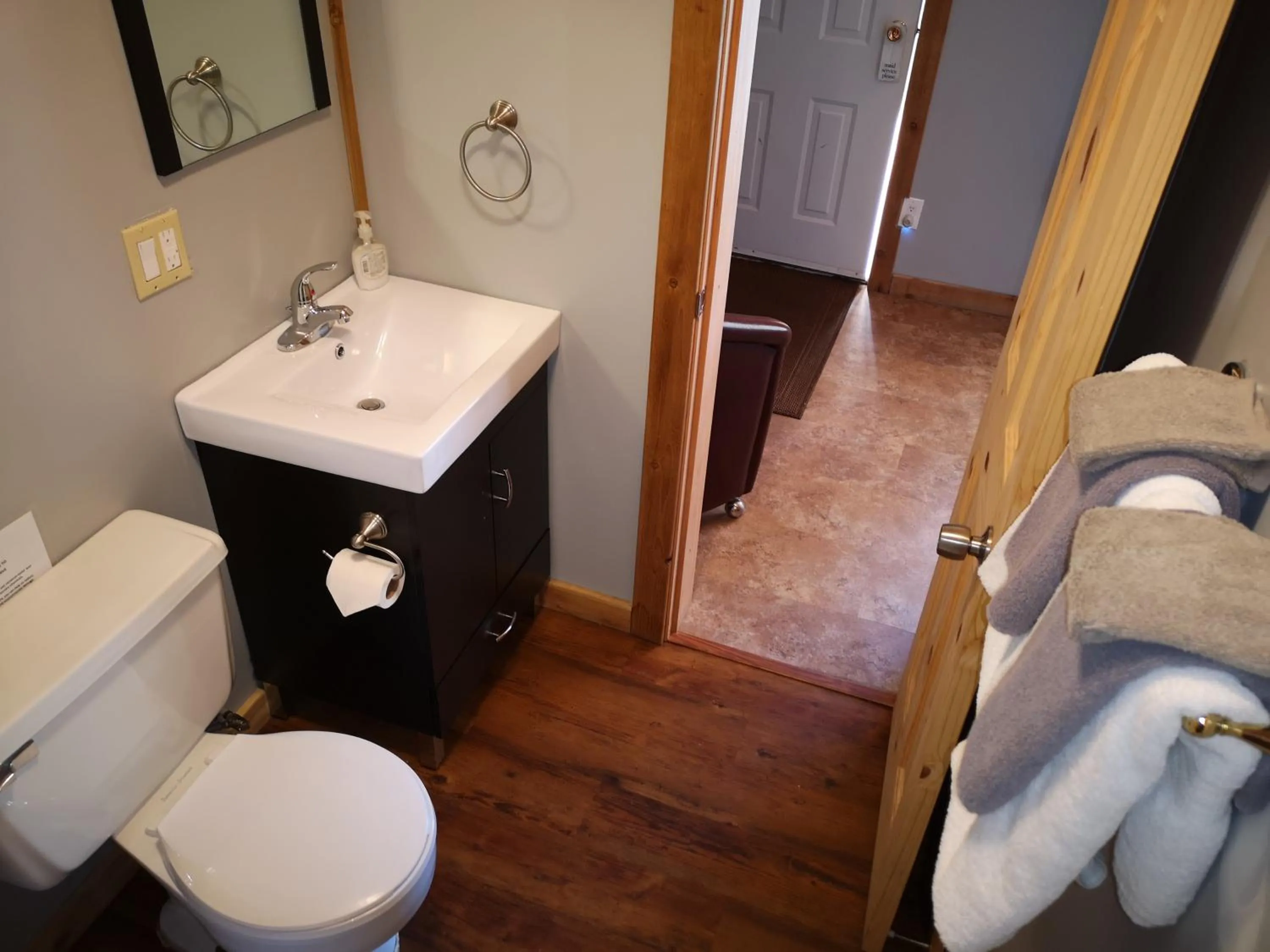 Toilet in Overlook Inn & Cabins