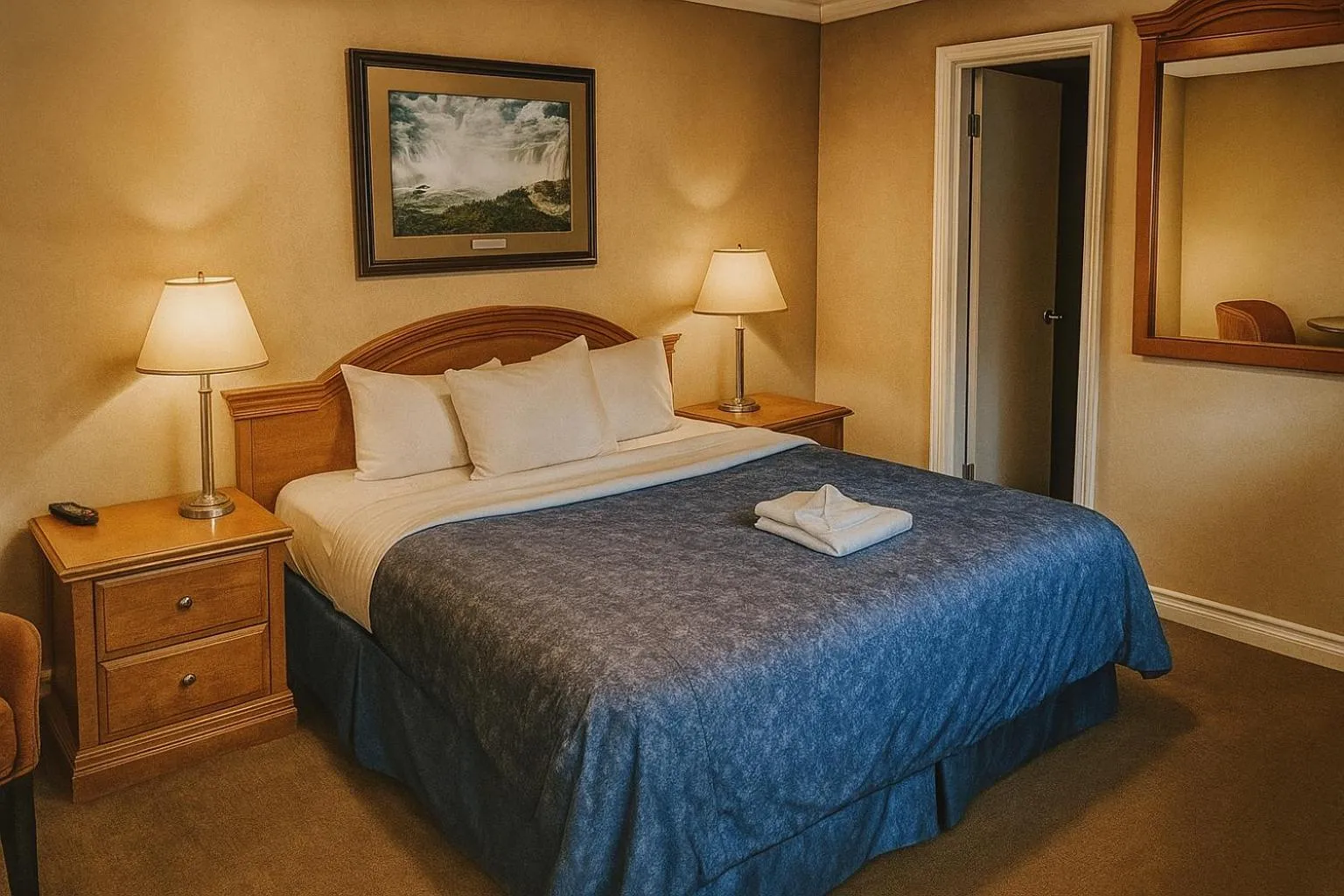 Bedroom, Bed in Empress Inn and Suites by the Falls