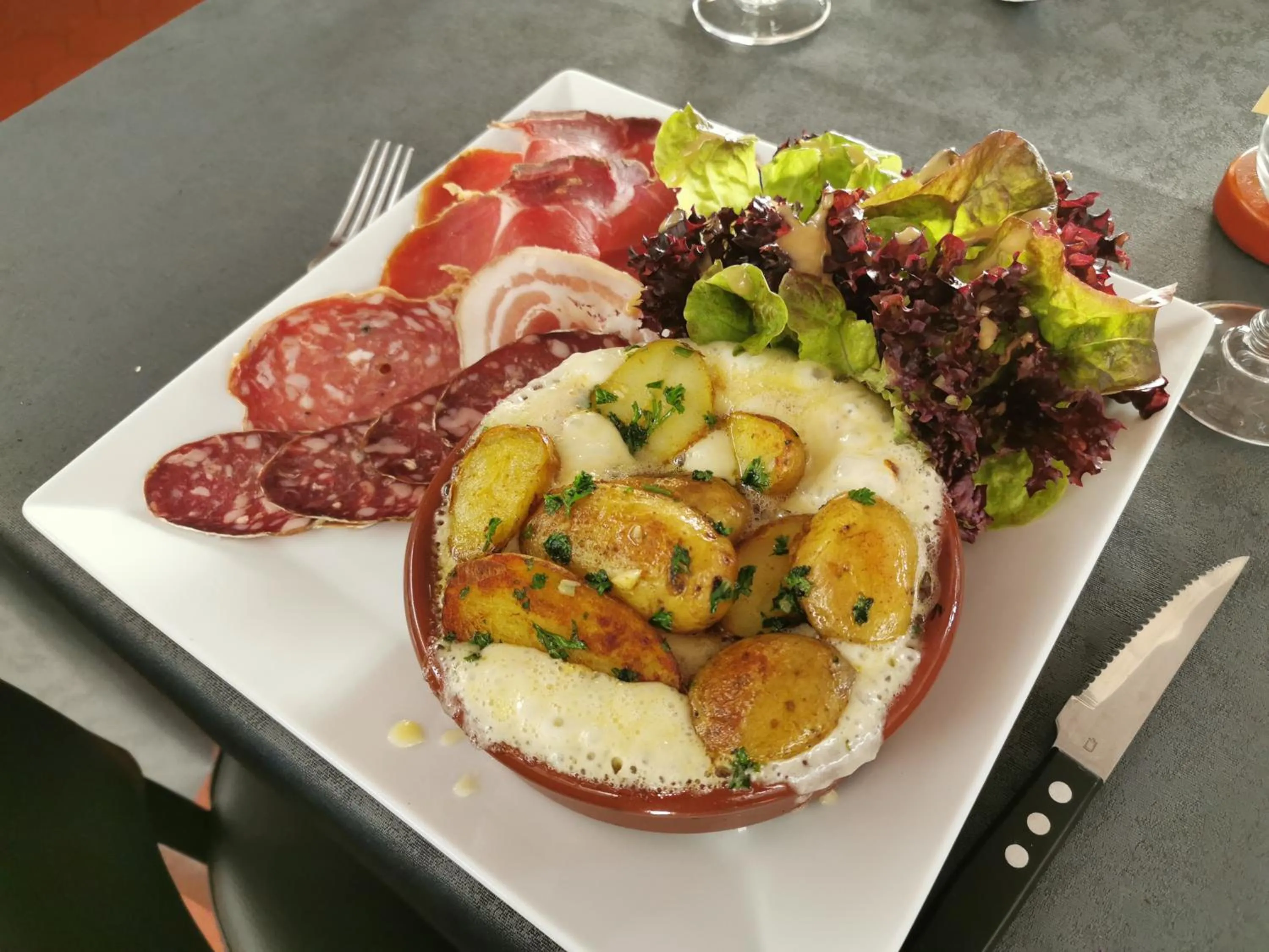 Lunch in La Vieille Ferme