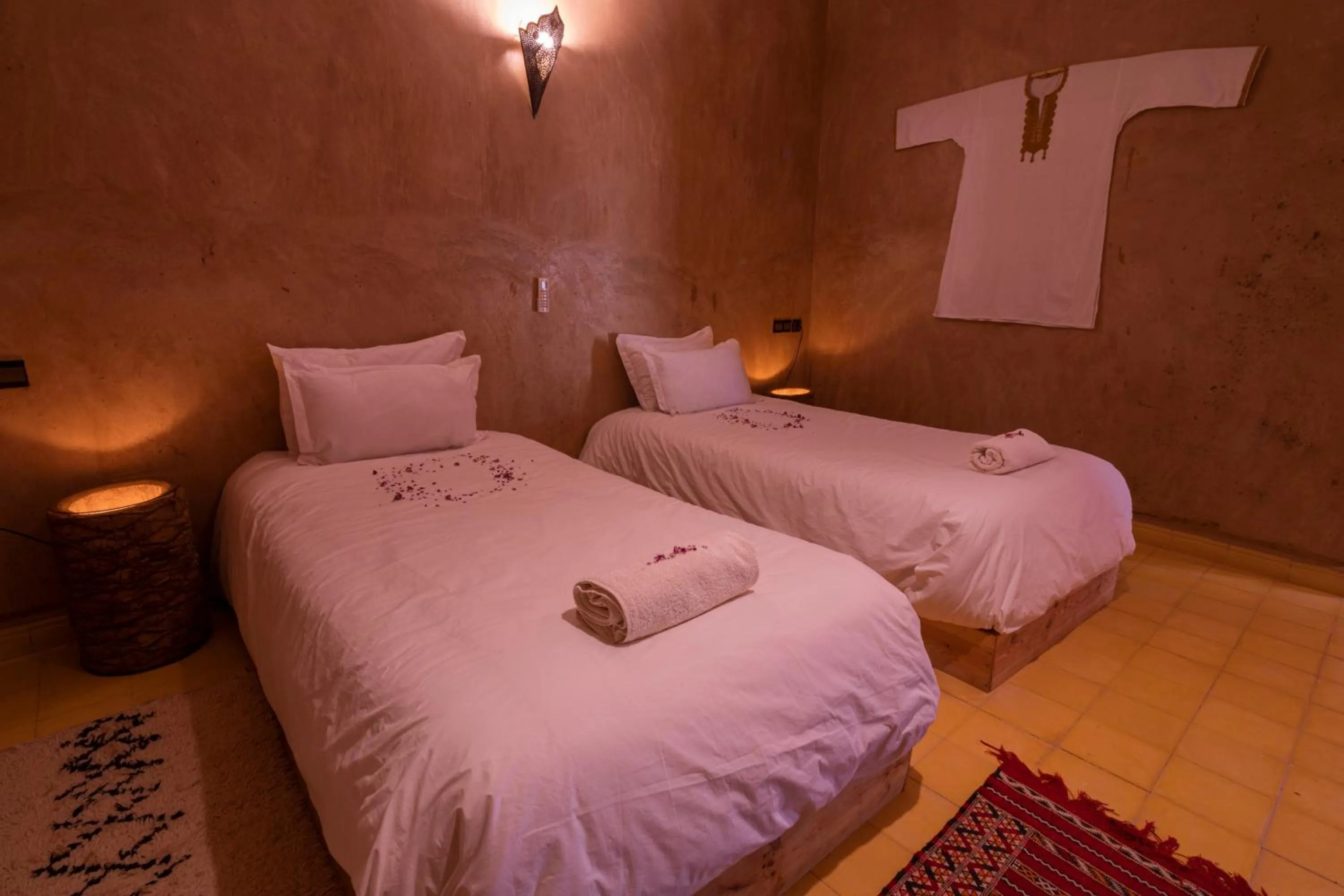 Bed in Hotel Kasbah Sahara Services - M'Hamid El Ghizlane