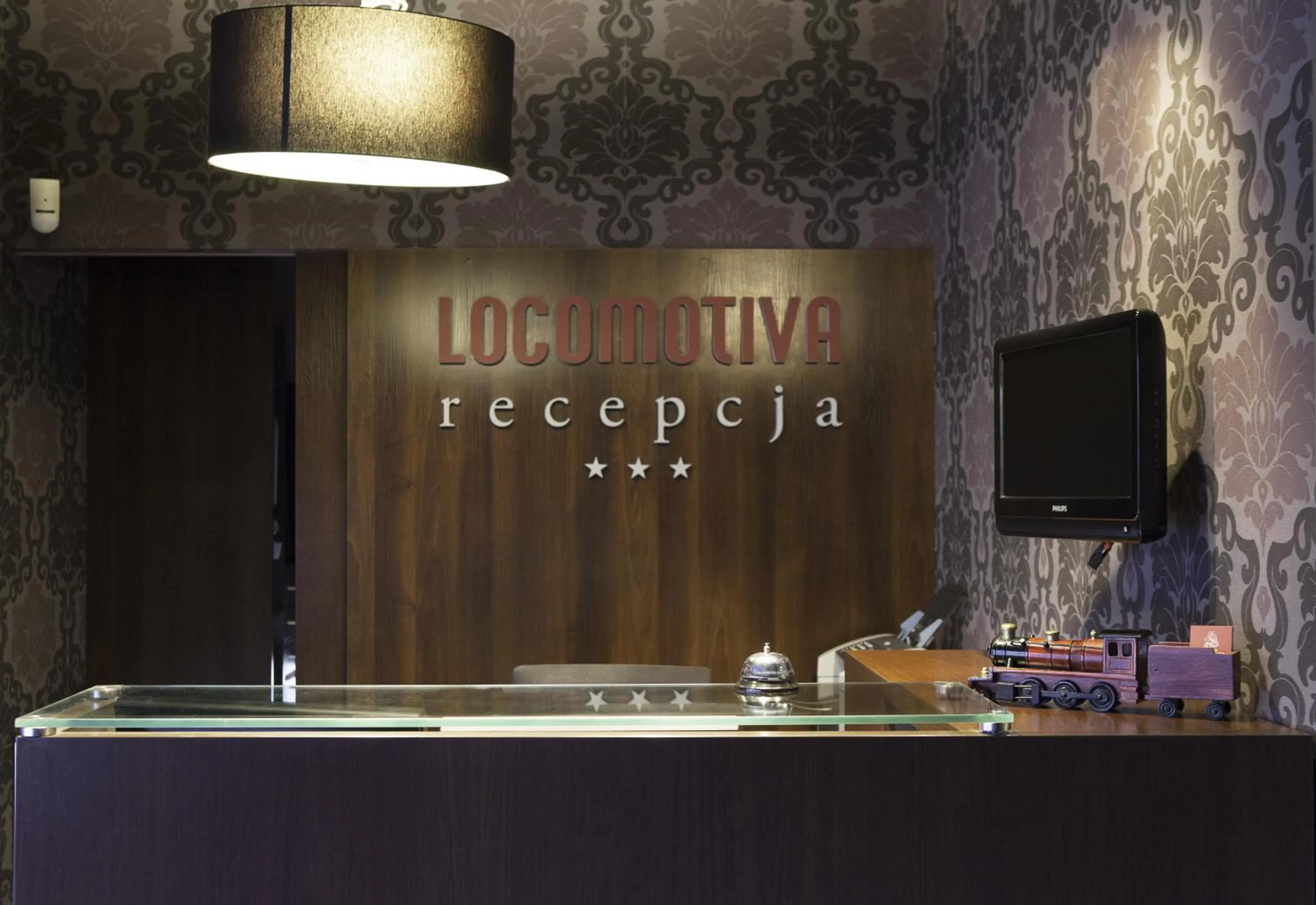 Lobby or reception in Locomotiva