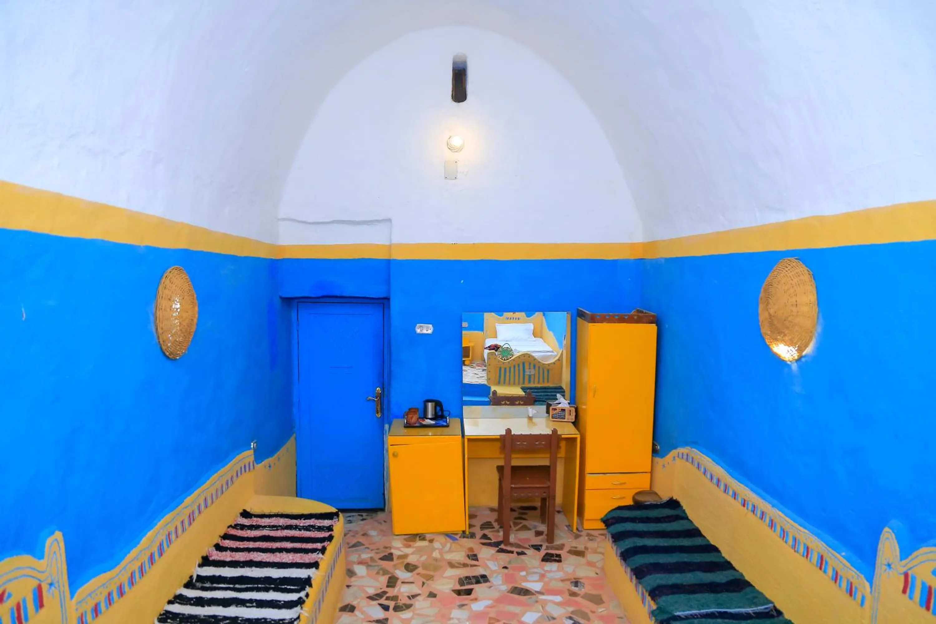 River view, Bed in Nubian Palace Eco Lodge - A Nubian Home Since 1959