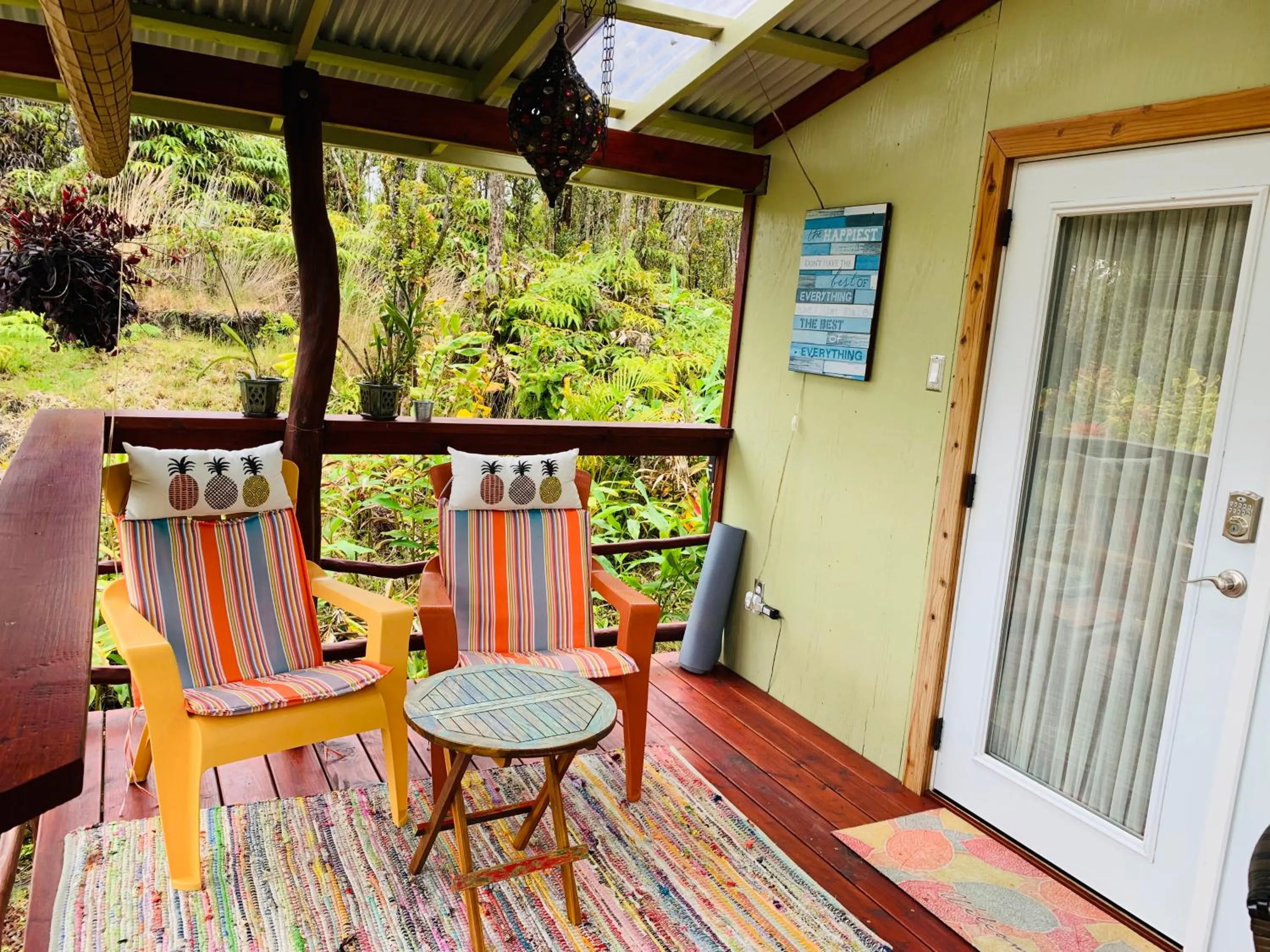 Balcony/Terrace in Volcano Eco Cabin & Eco Lodge