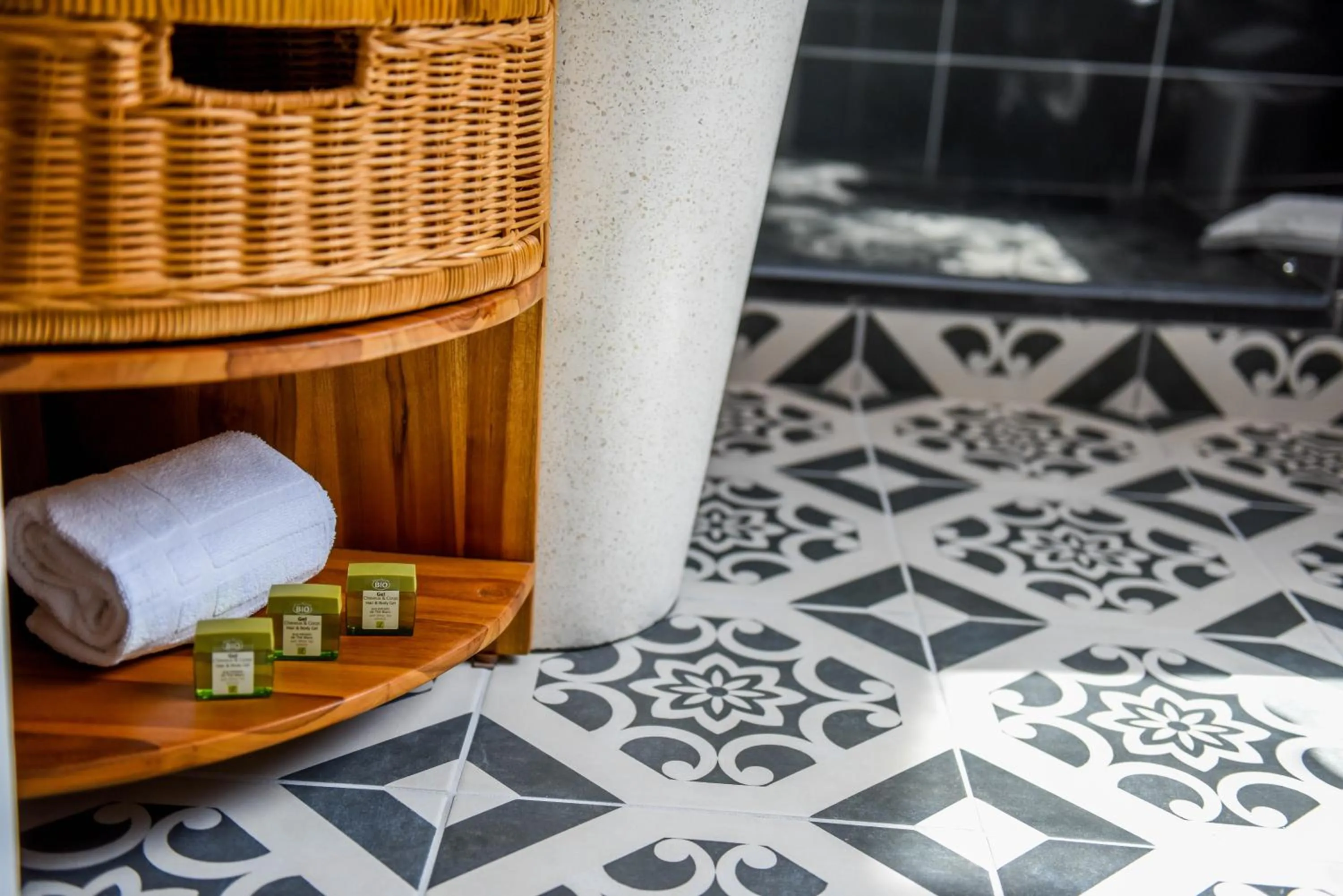 towels in Logis Hôtel Emeraude des Bois