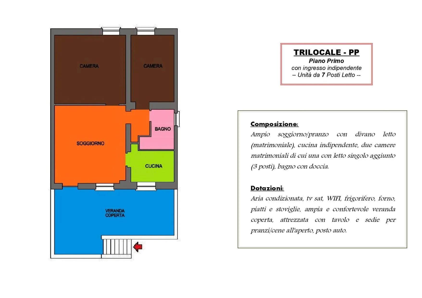Floor plan in Residenza Piccolo Uliveto