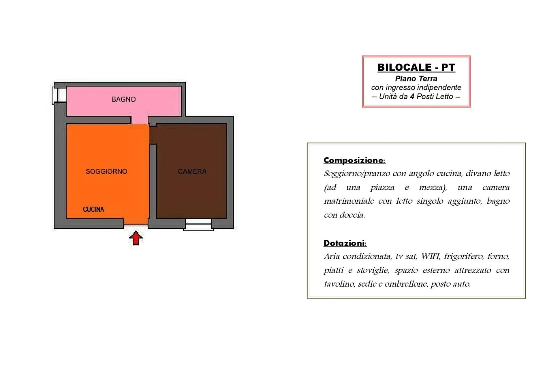 Floor plan in Residenza Piccolo Uliveto