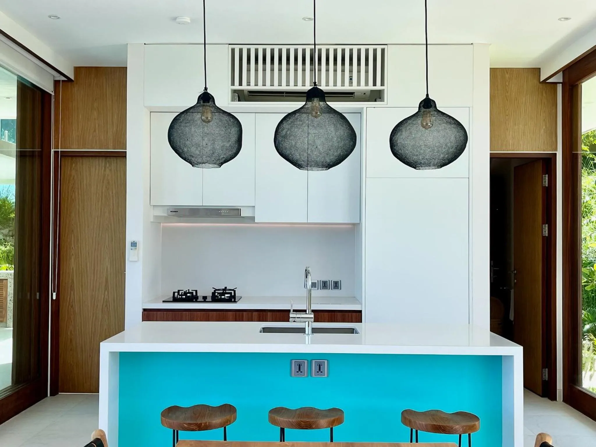 kitchen in Selong Selo Resort and Villas