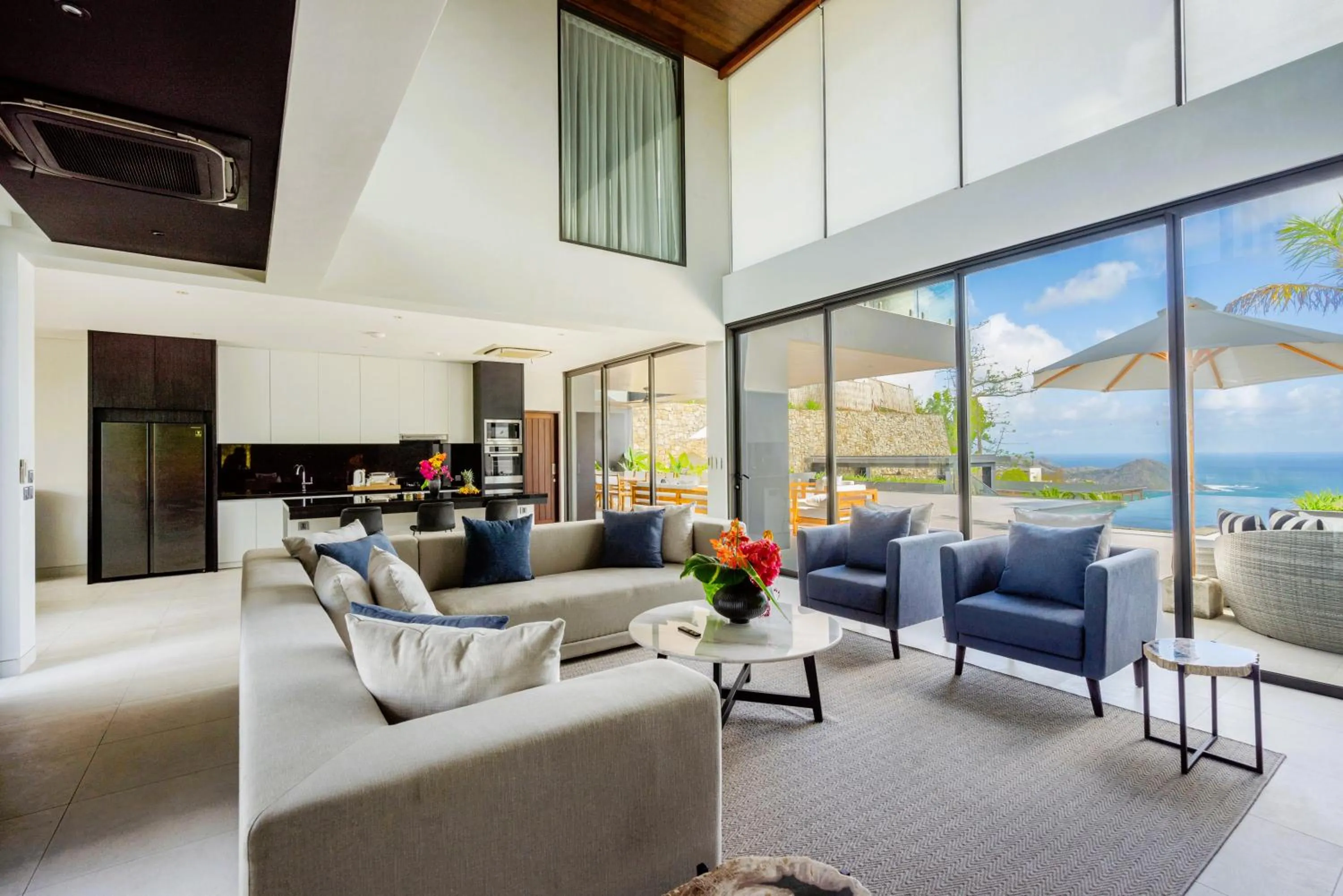 Living room in Selong Selo Resort and Villas